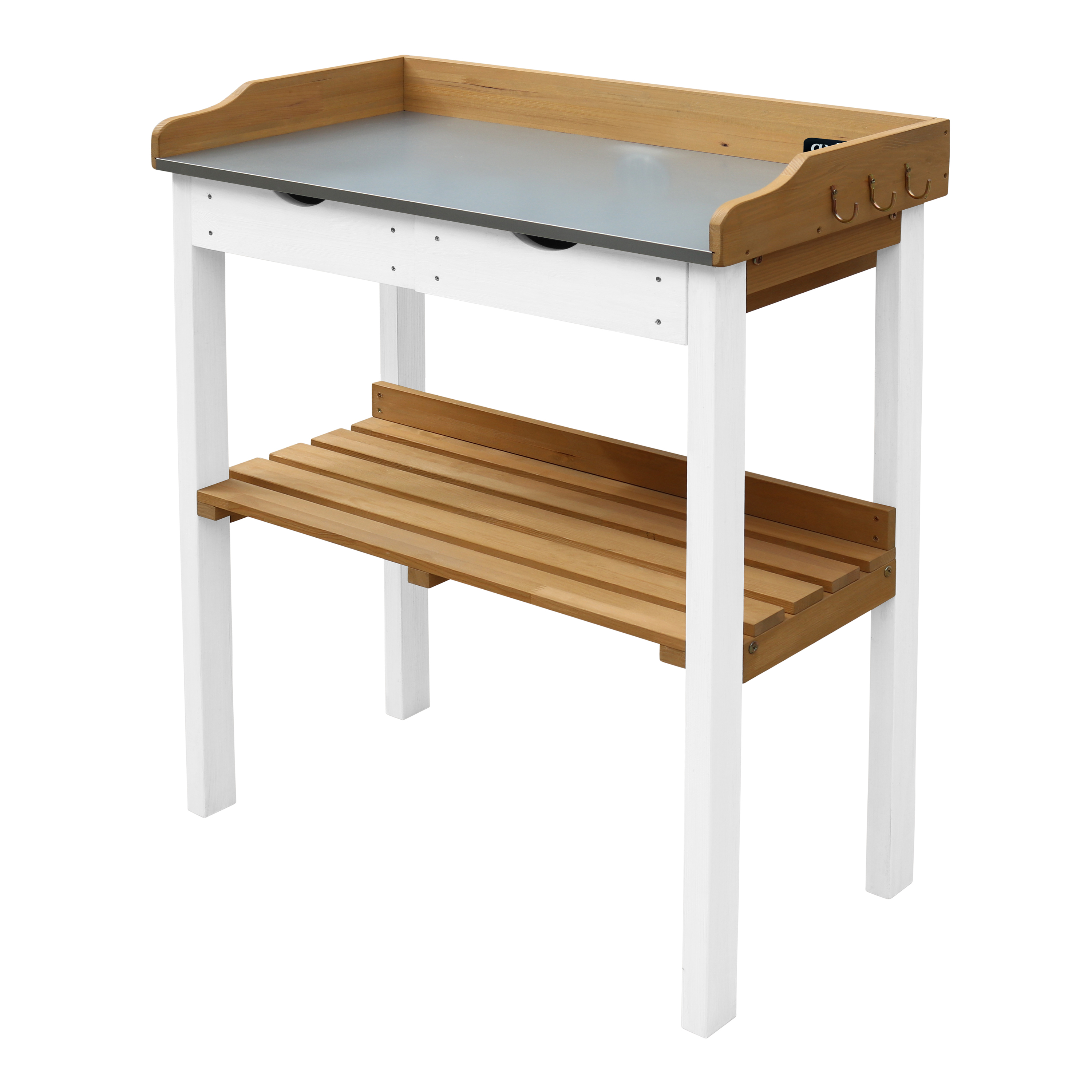 AXI Potting Table with 2 drawers - Brown/White