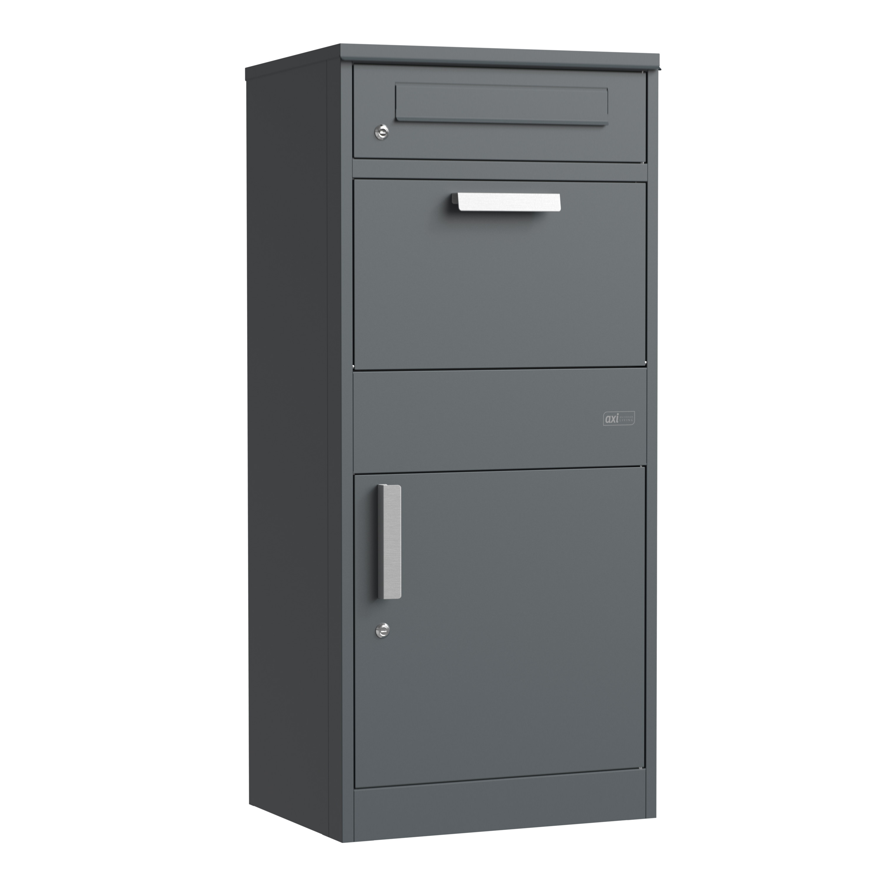 AXI Levi Metal Parcel Mailbox in Anthracite