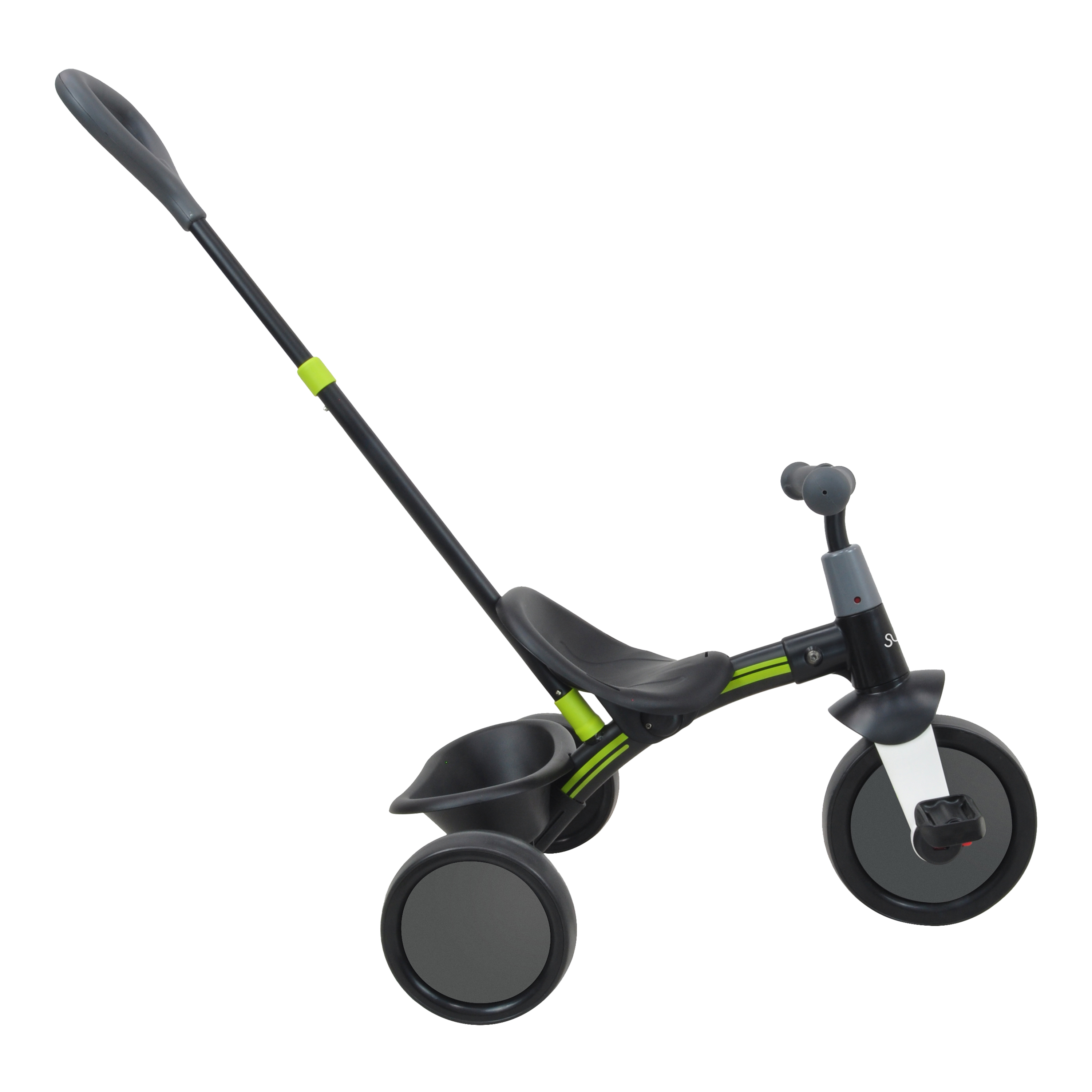 Sunny Tricycle with Removable Pushbar - Black