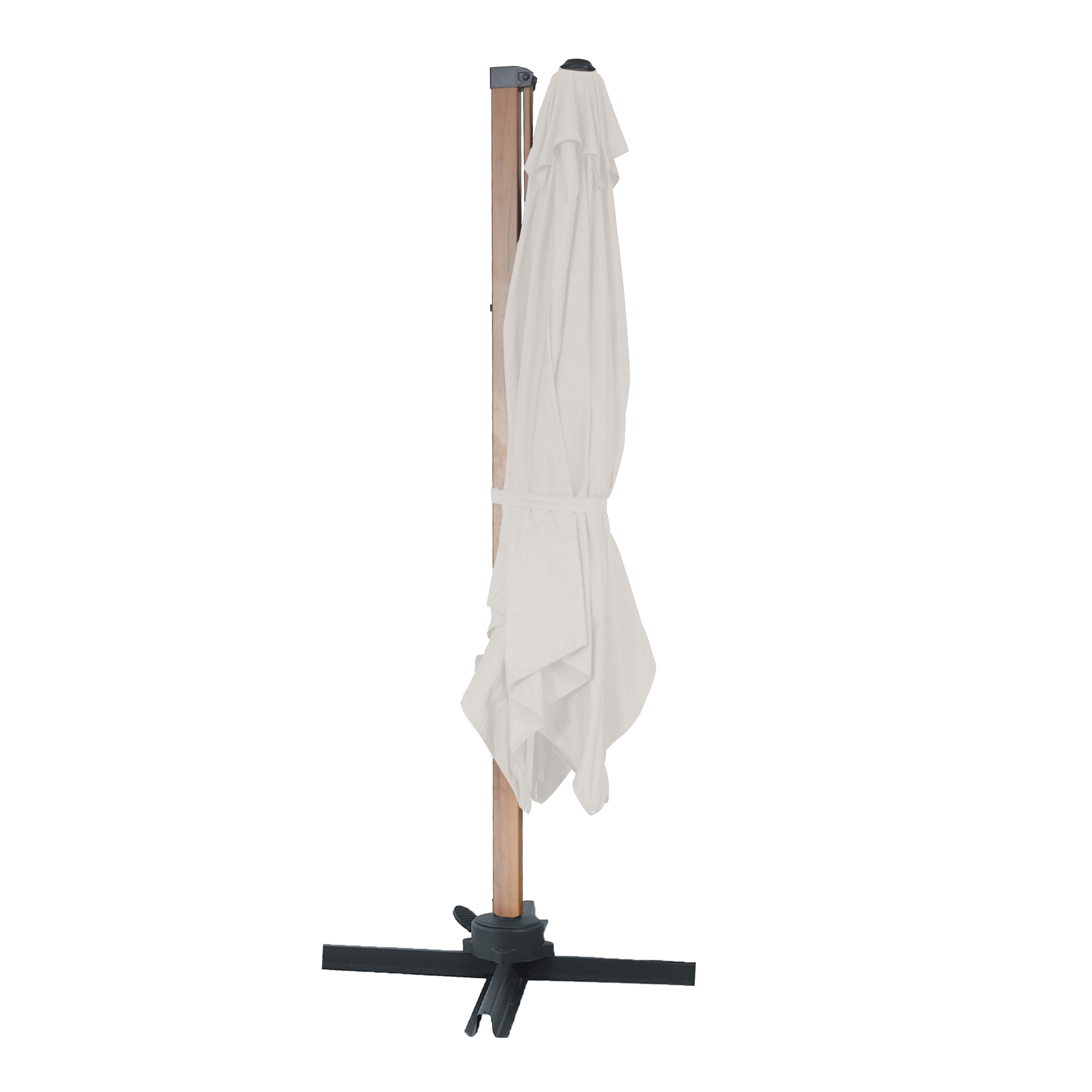 AXI Alina Cantilever Parasol 300x300cm Wood-look/Beige
