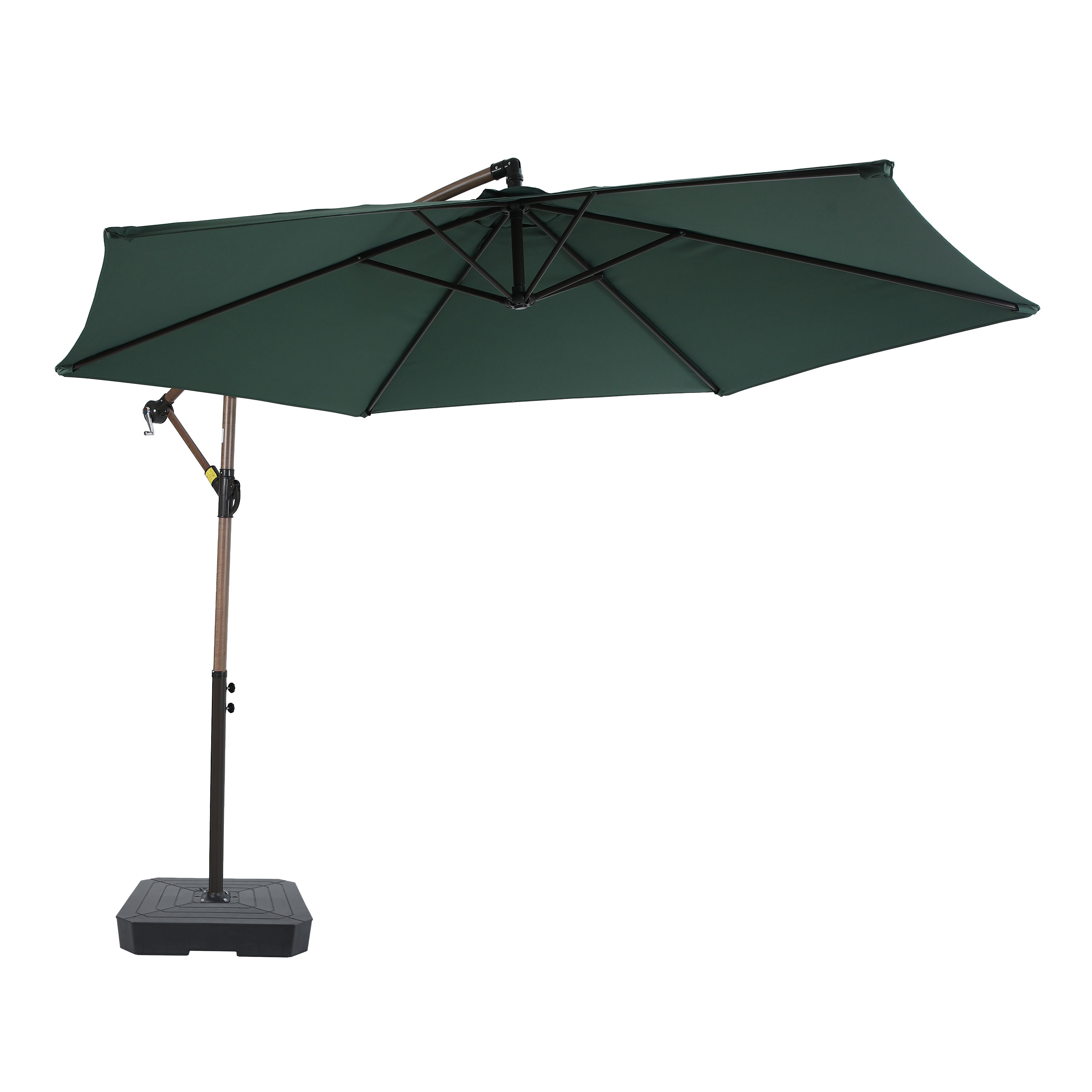 AXI Dion Cantilever Parasol Ø 300cm incl. parasol base Oak-look/Green