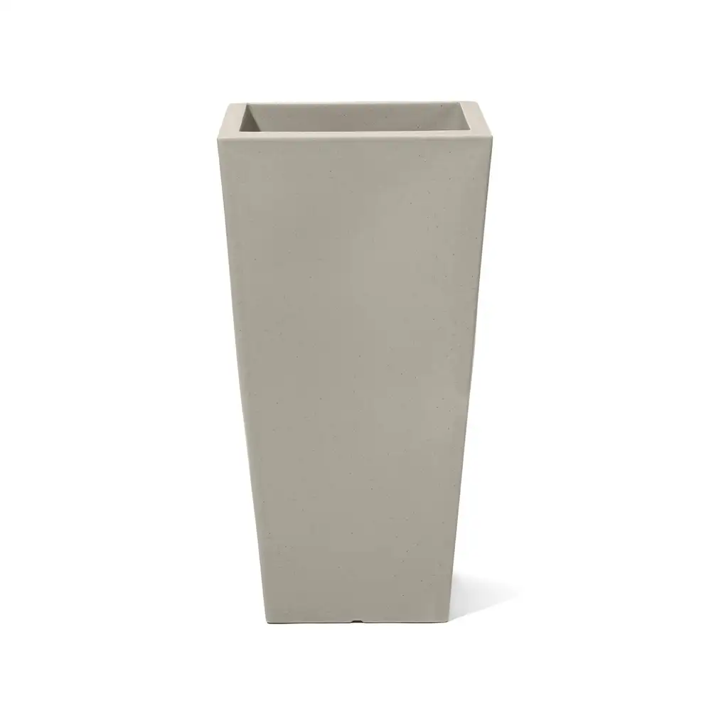 Step2 Tremont Square Conical Flower Pot Large - Concrete Grey