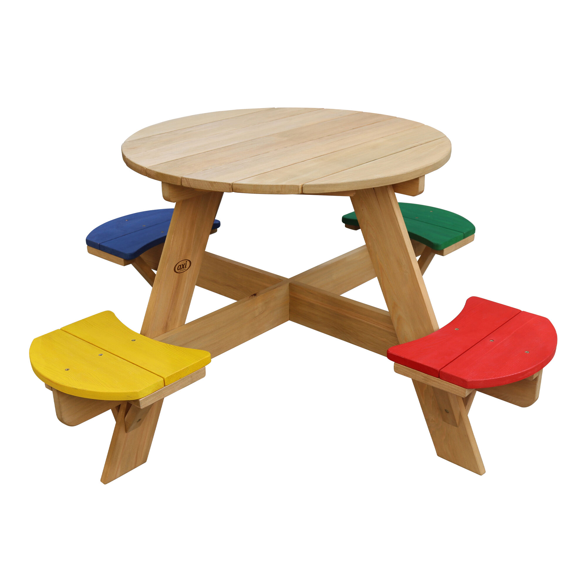 productfoto AXI UFO Picknicktafel Rond Regenboog