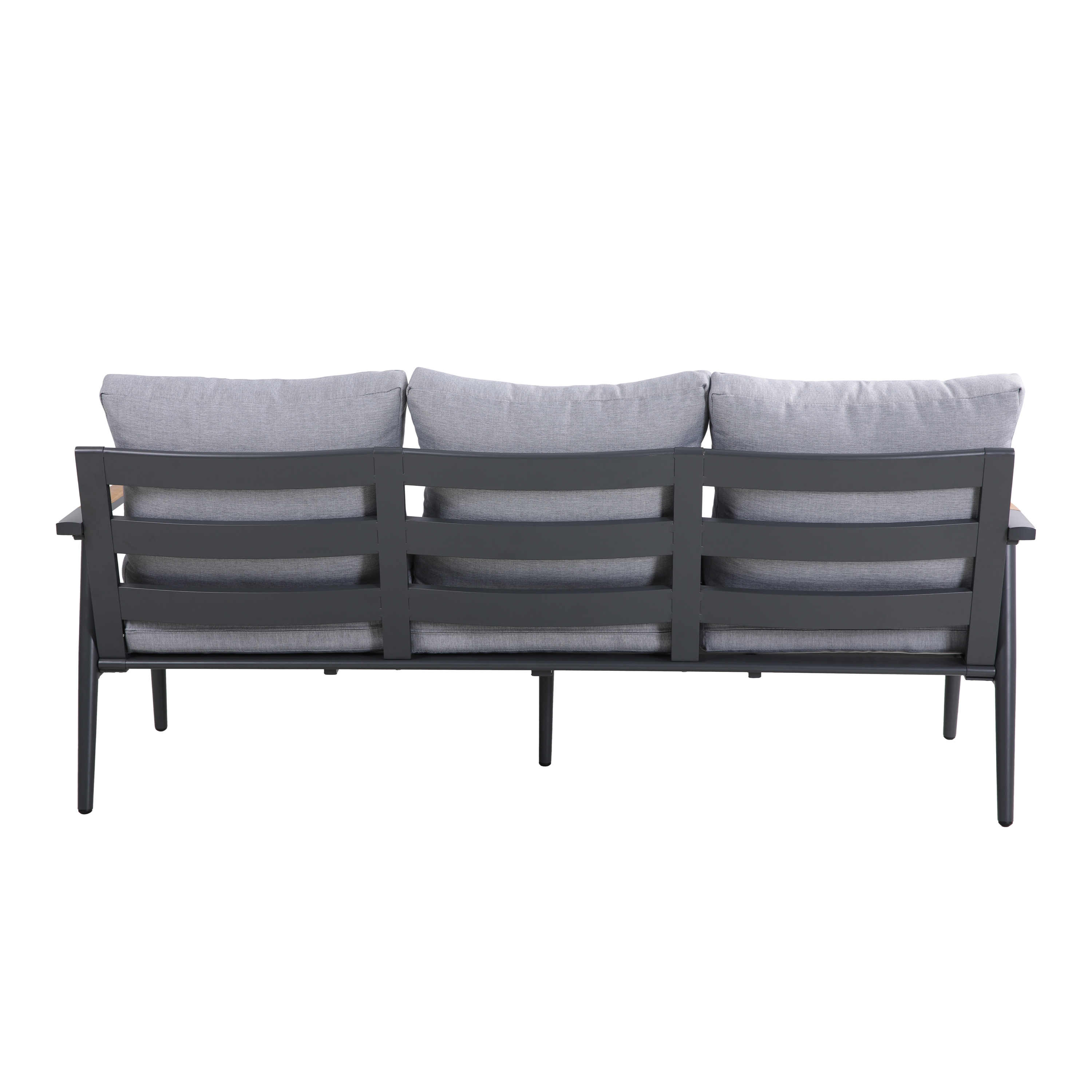 AXI Bibi 4-piece Lounge Set with sofa, table and two chairs - Anthracite/Teak