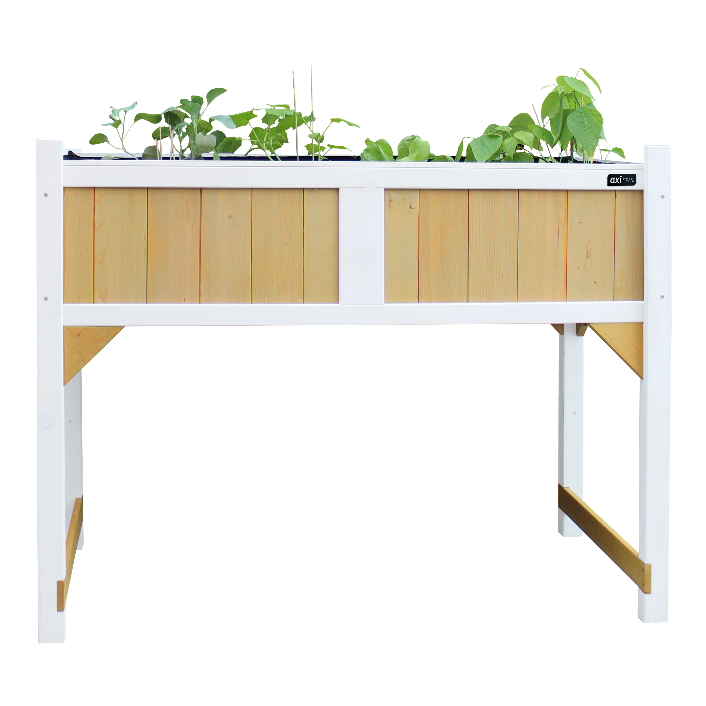 AXI Gardening Table with ground cloth - Brown/White