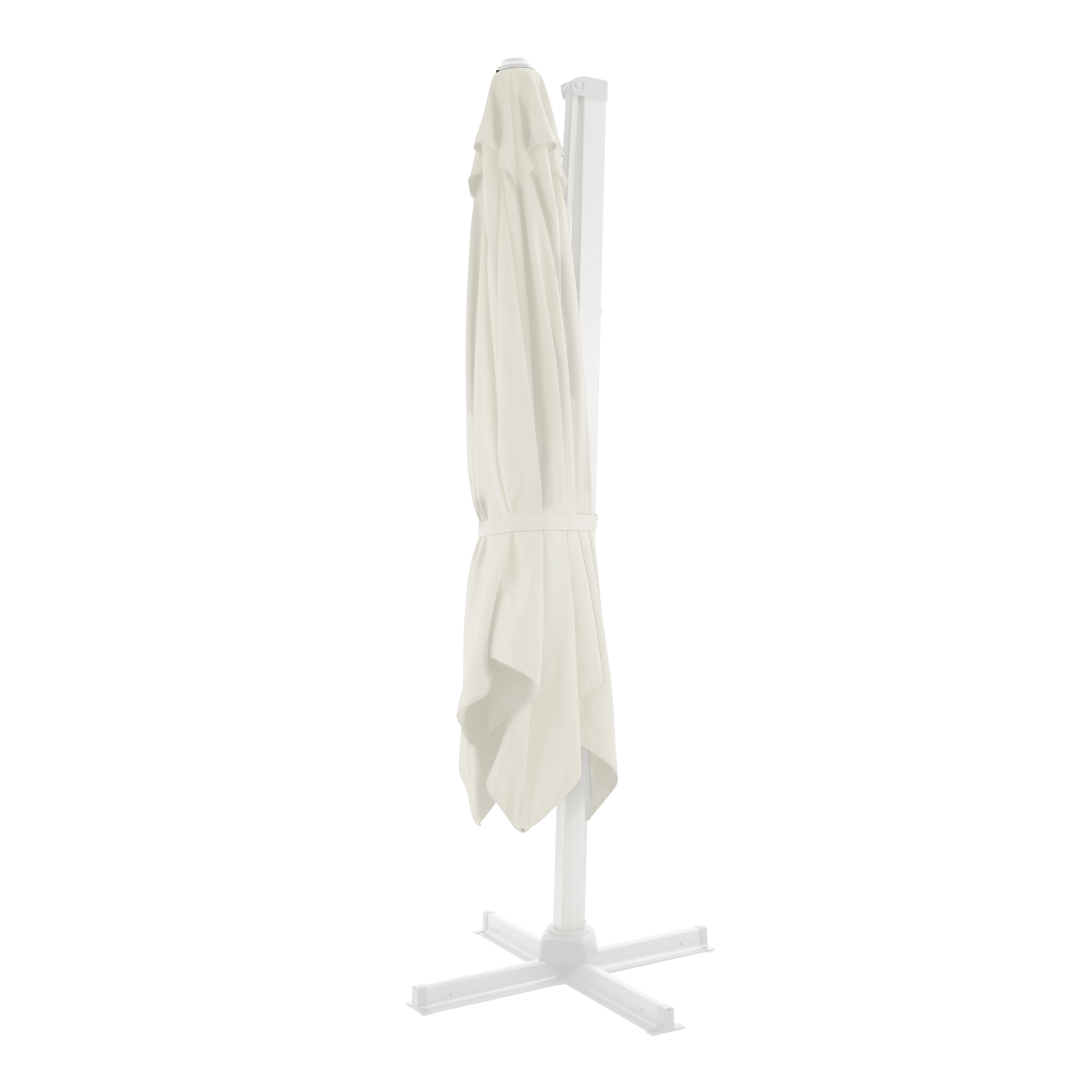 AXI Apollo Premium Cantilever Parasol 300x300cm - White/Beige