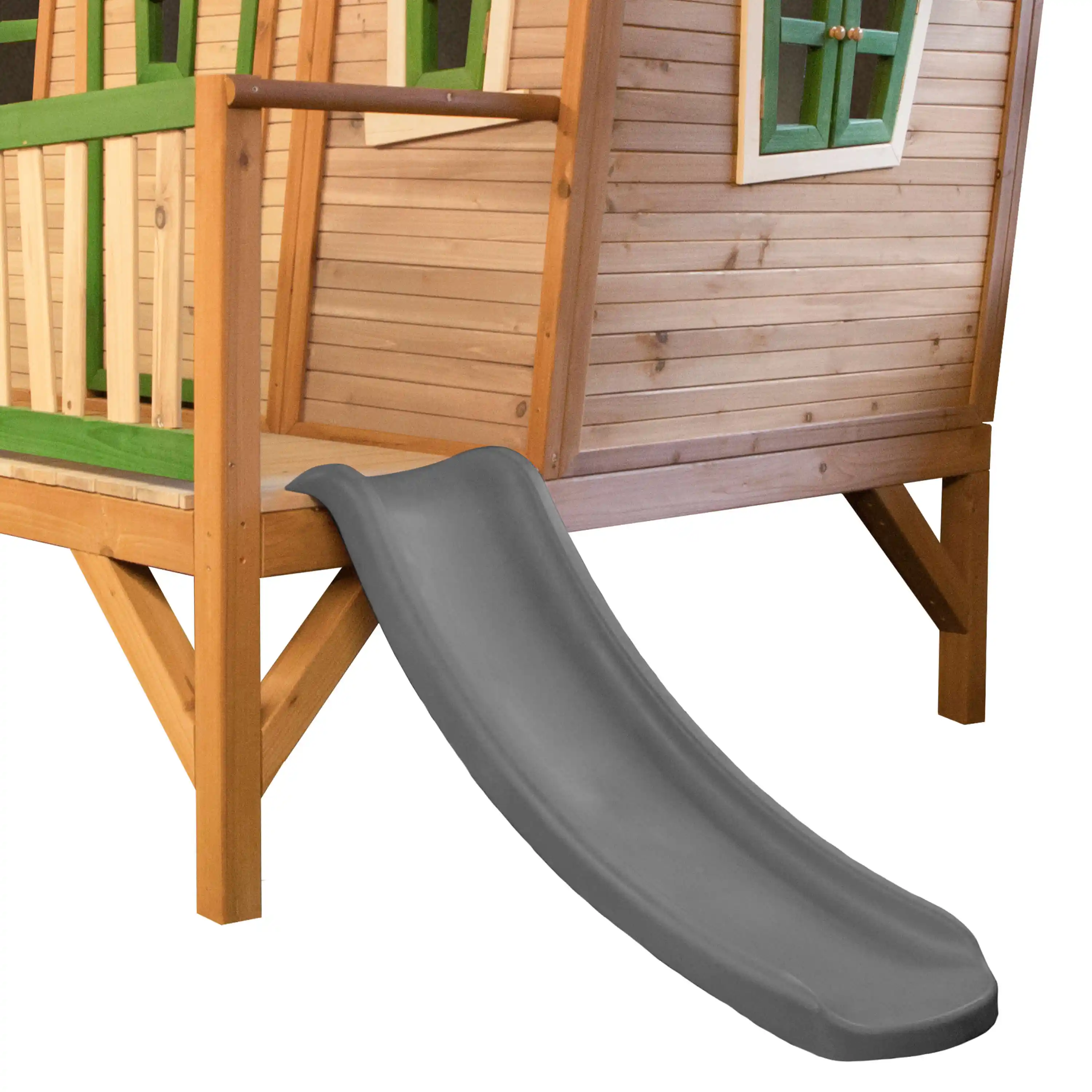 AXI Emma Playhouse Brown/Green - Grey Slide