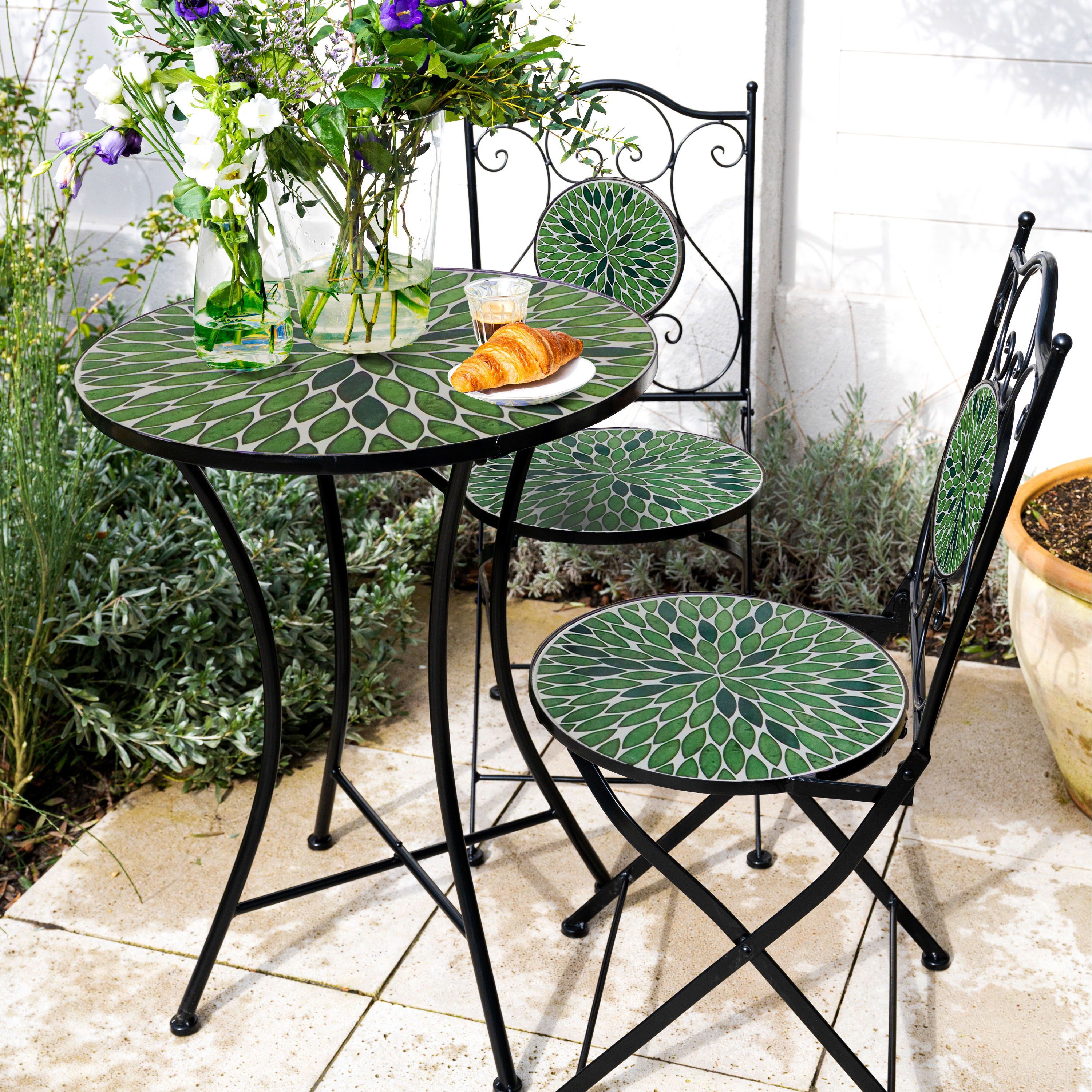 AXI Amélie Bistro Set Mosaic - Leaf Green