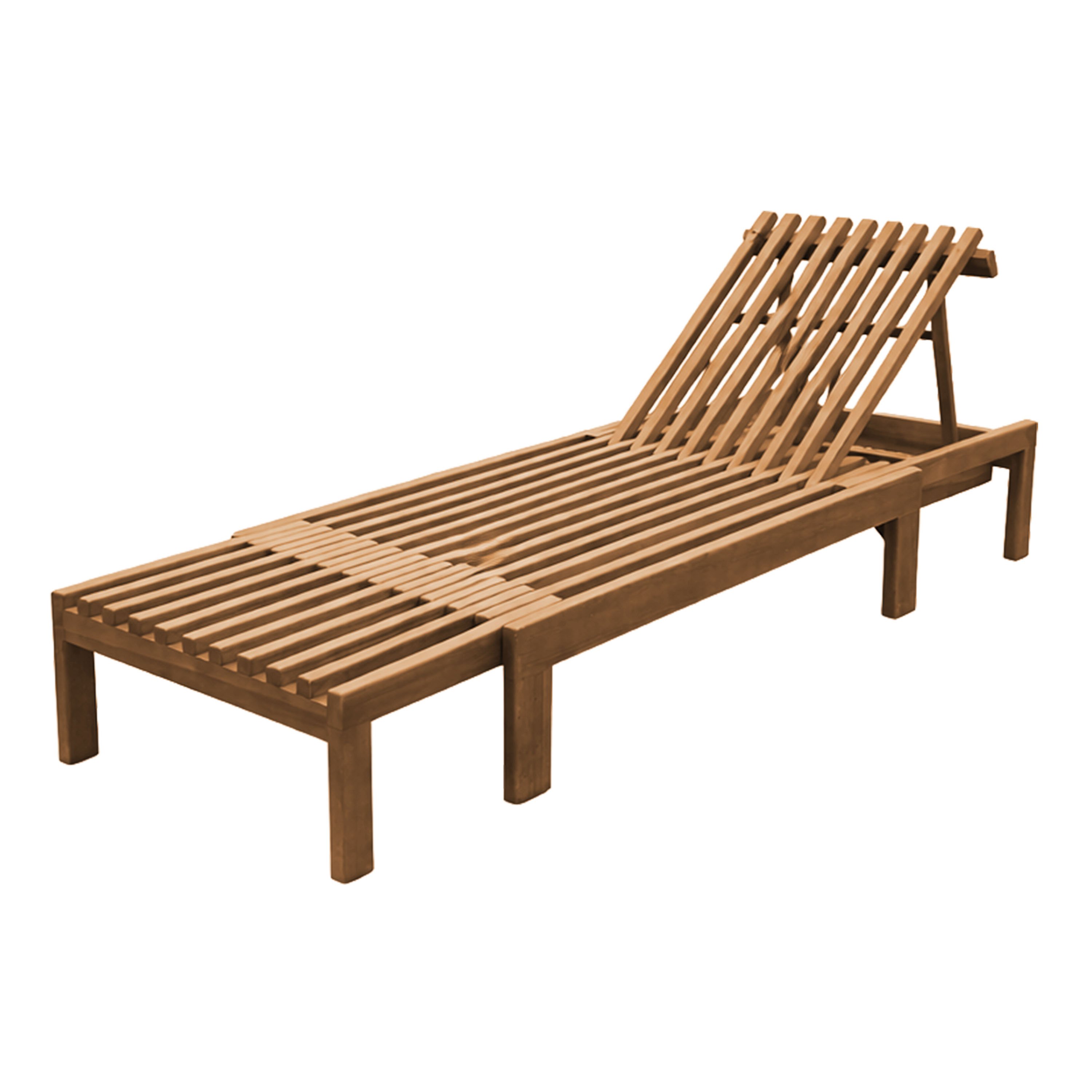 AXI Rowan 2-in-1 Sunbed and Garden Bench - Teak