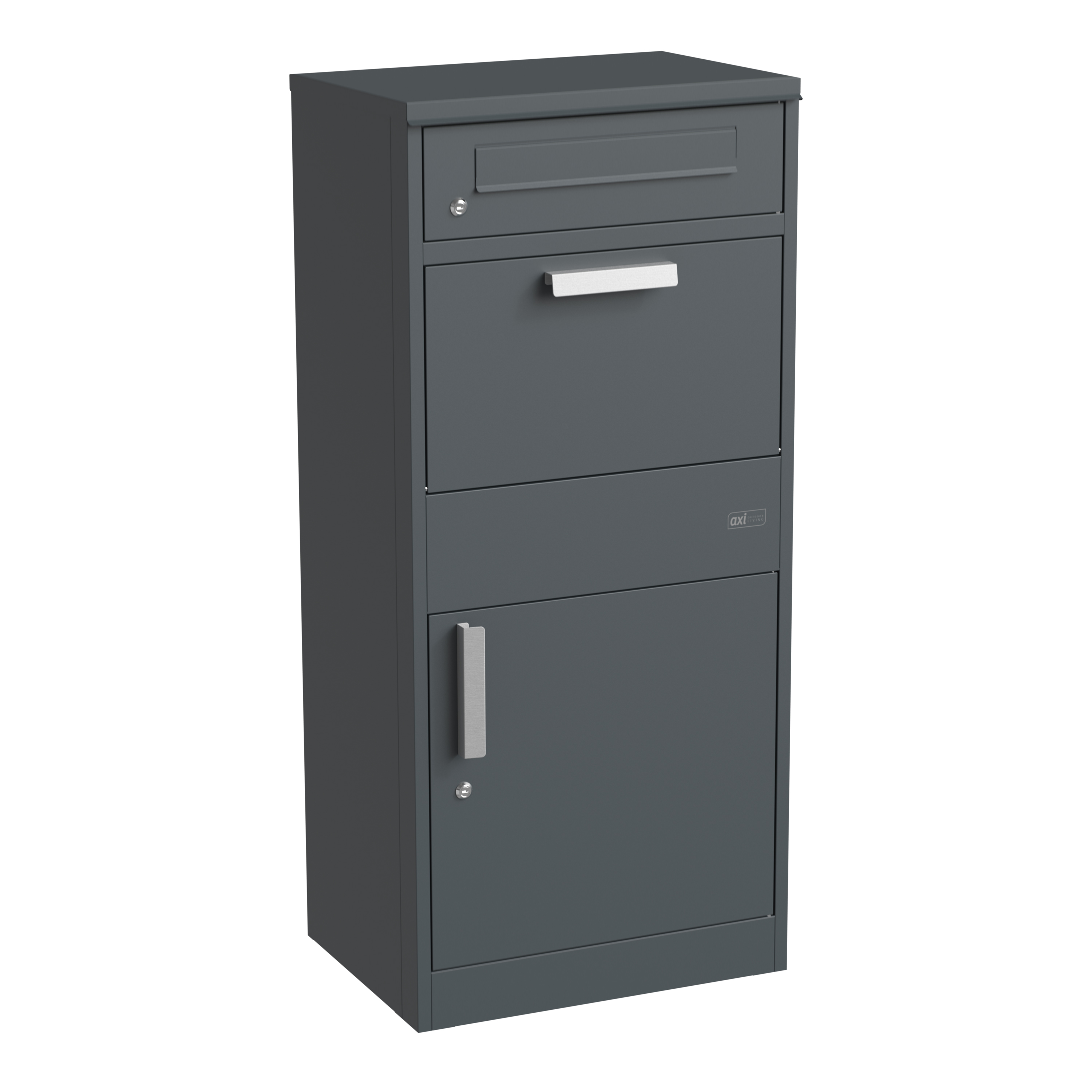 AXI Levi Metal Parcel Mailbox in Anthracite