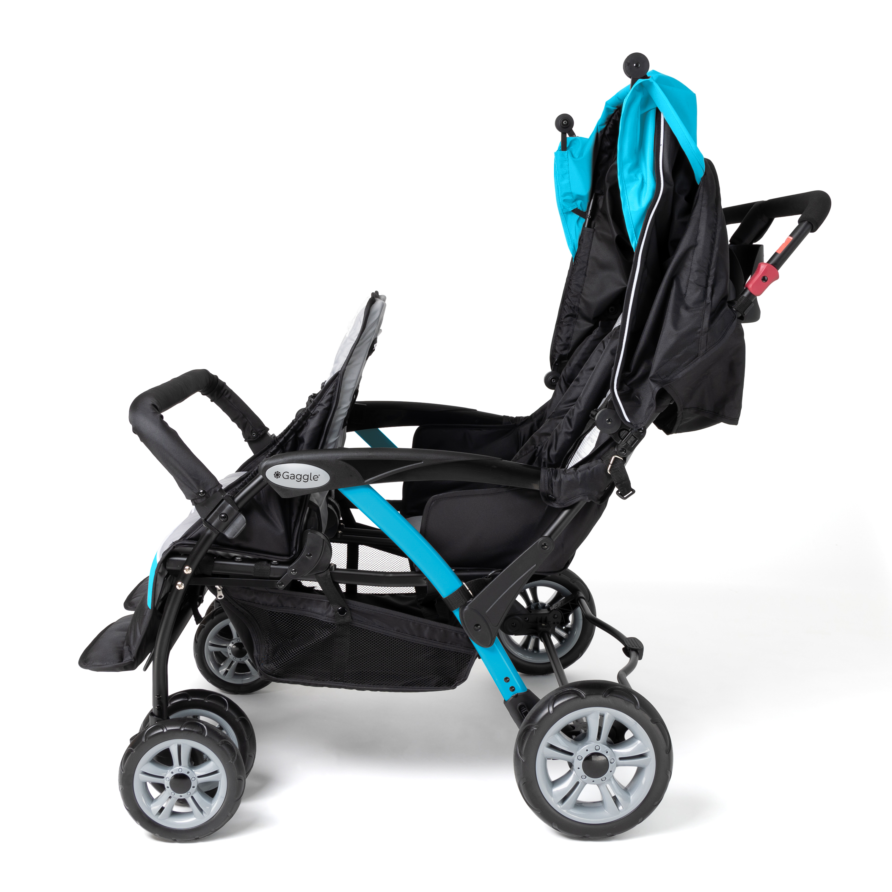 Gaggle Odyssey 4x4 Quad Stroller for 4 Children - Turquoise