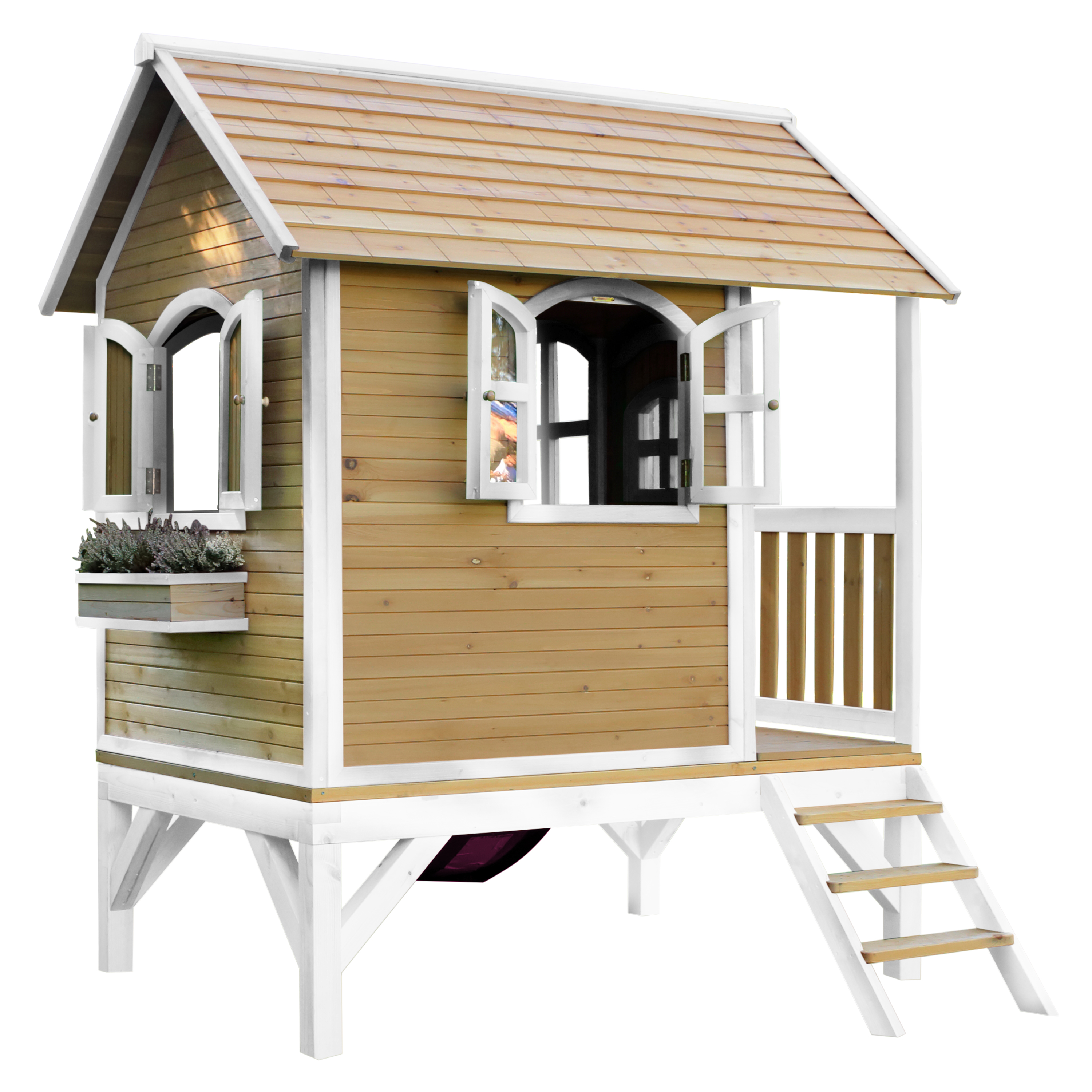 AXI Tom Playhouse Brown/White - Purple Slide