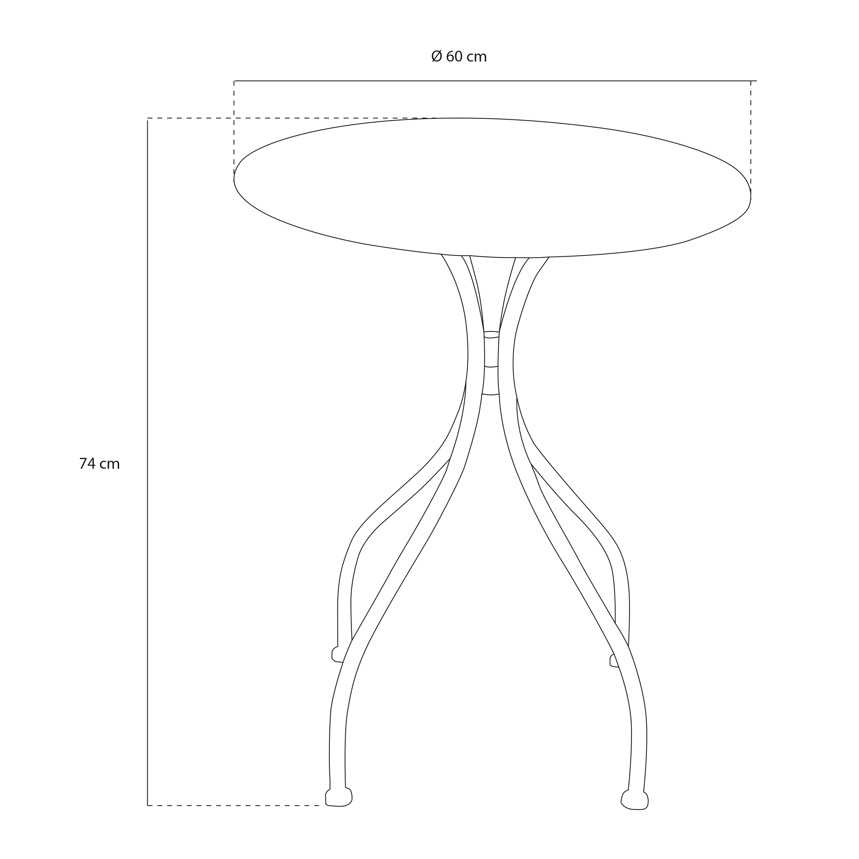 AXI Maxime Metal Bistro Set - Wine/Cream