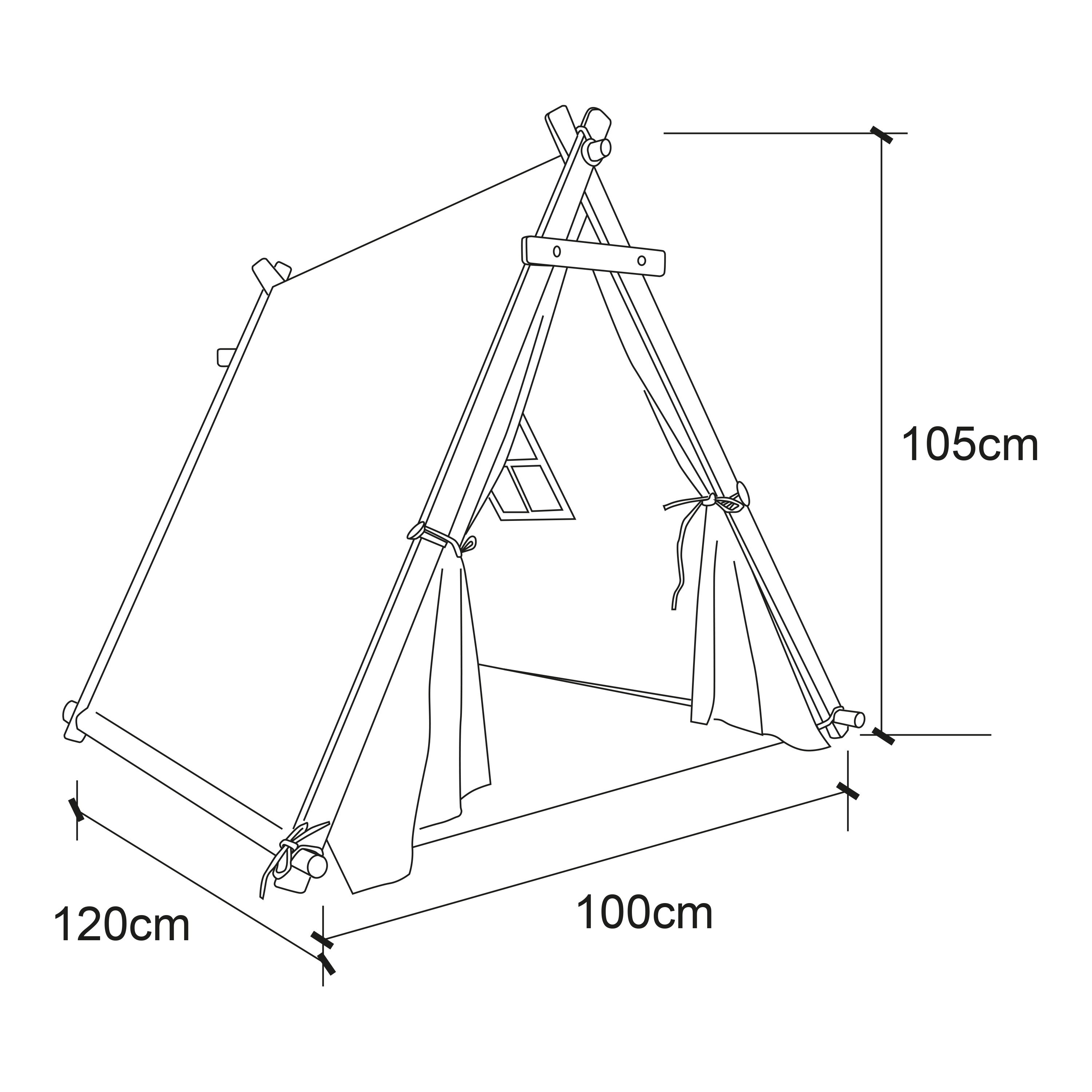 Sunny Sienna Play Tent - Cream