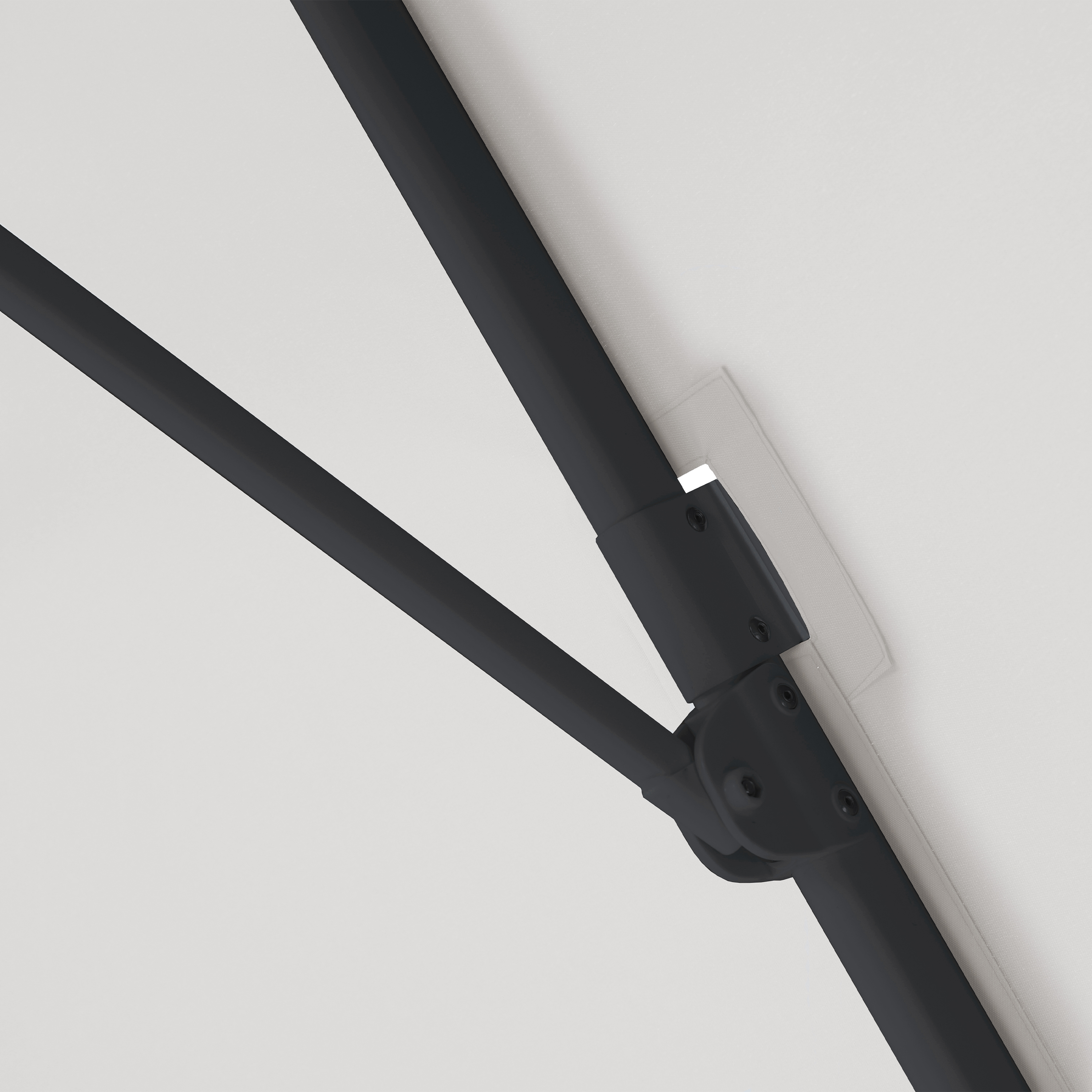 AXI Marisol Cantilever Parasol Ø 300cm incl. parasol base with wheels Anthracite/Beige – Complete set