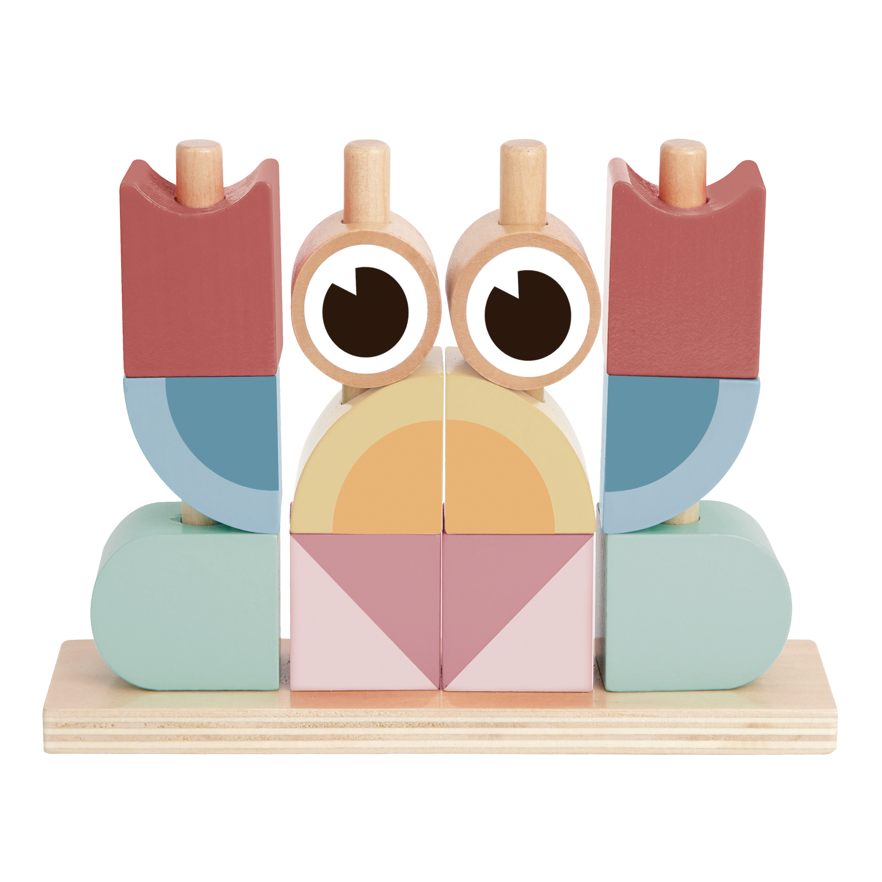 Tooky Toy Crabbie Wooden Block Set