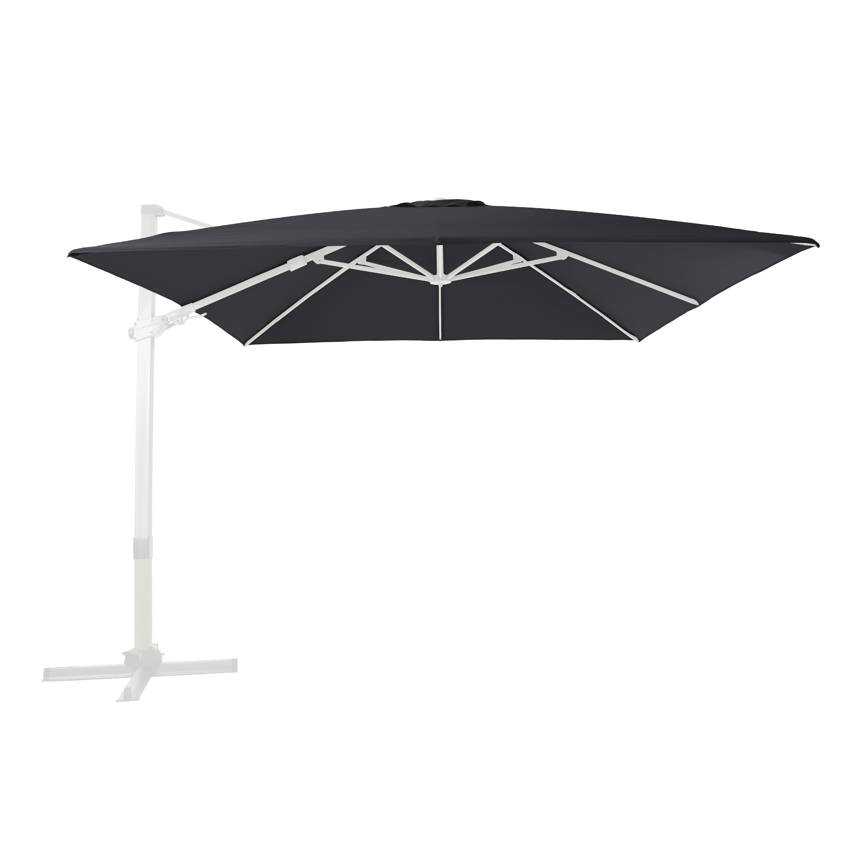 AXI Apollo Premium Cantilever Parasol 300x300cm - White/Grey