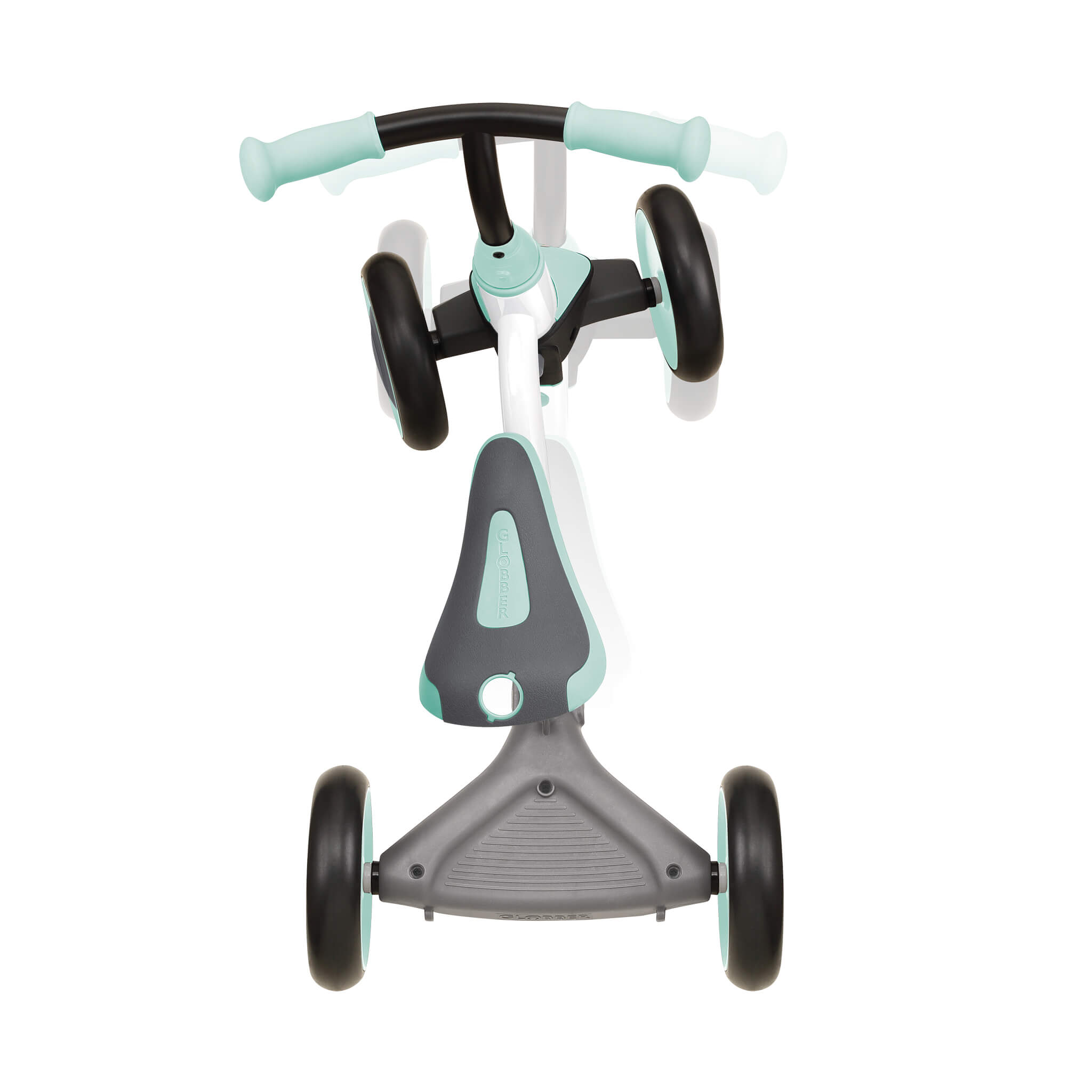 Globber Learning Bike 3-in-1 Leerfiets Wit Pastel Mint