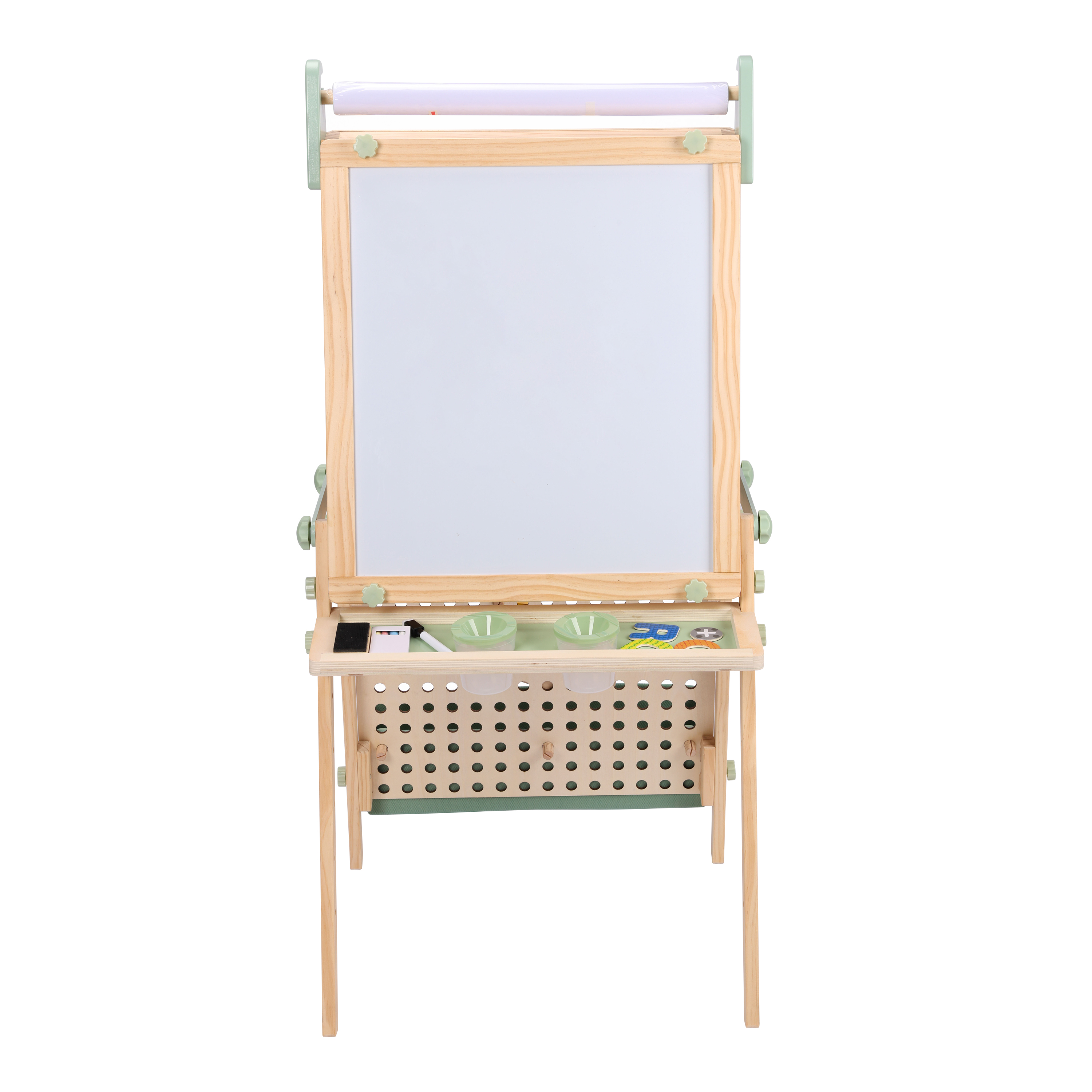 Sunny Mika Activity Easel with Pegboard - Natural Brown
