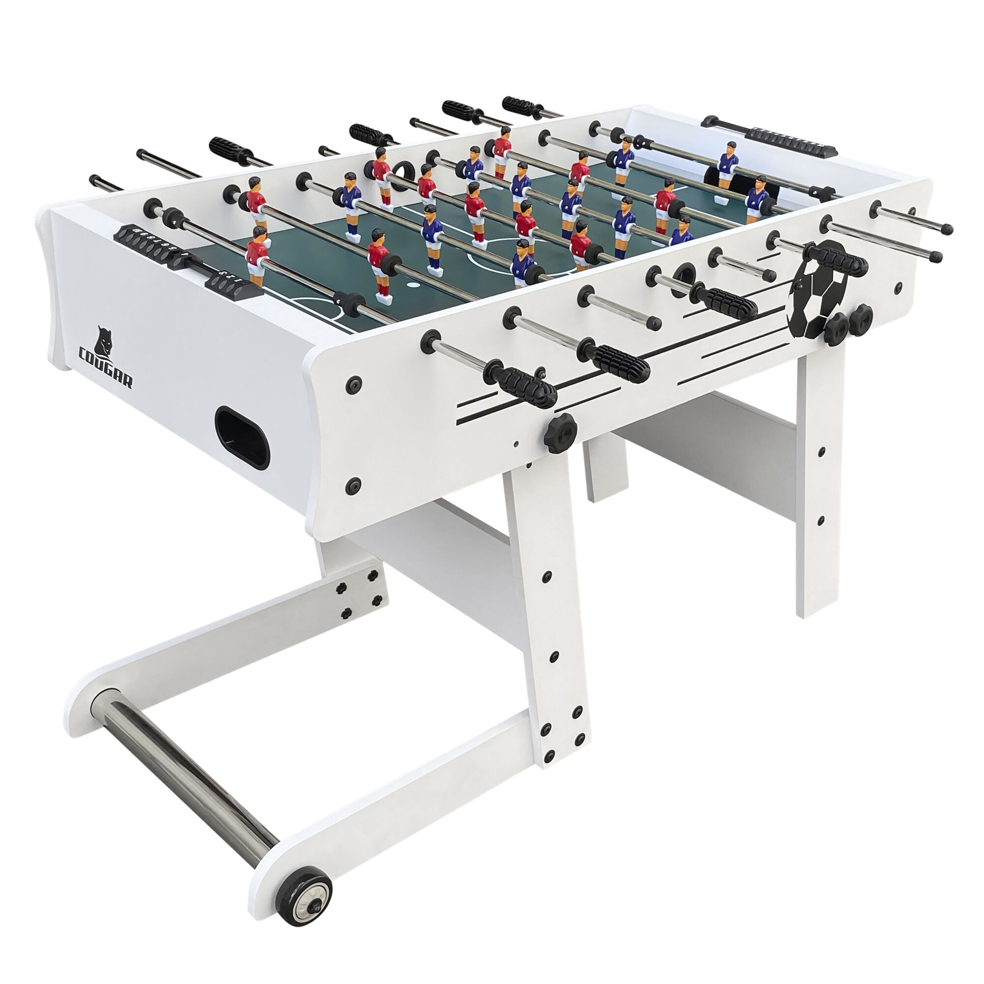 Cougar Scorpion Kick folding Football Table - White