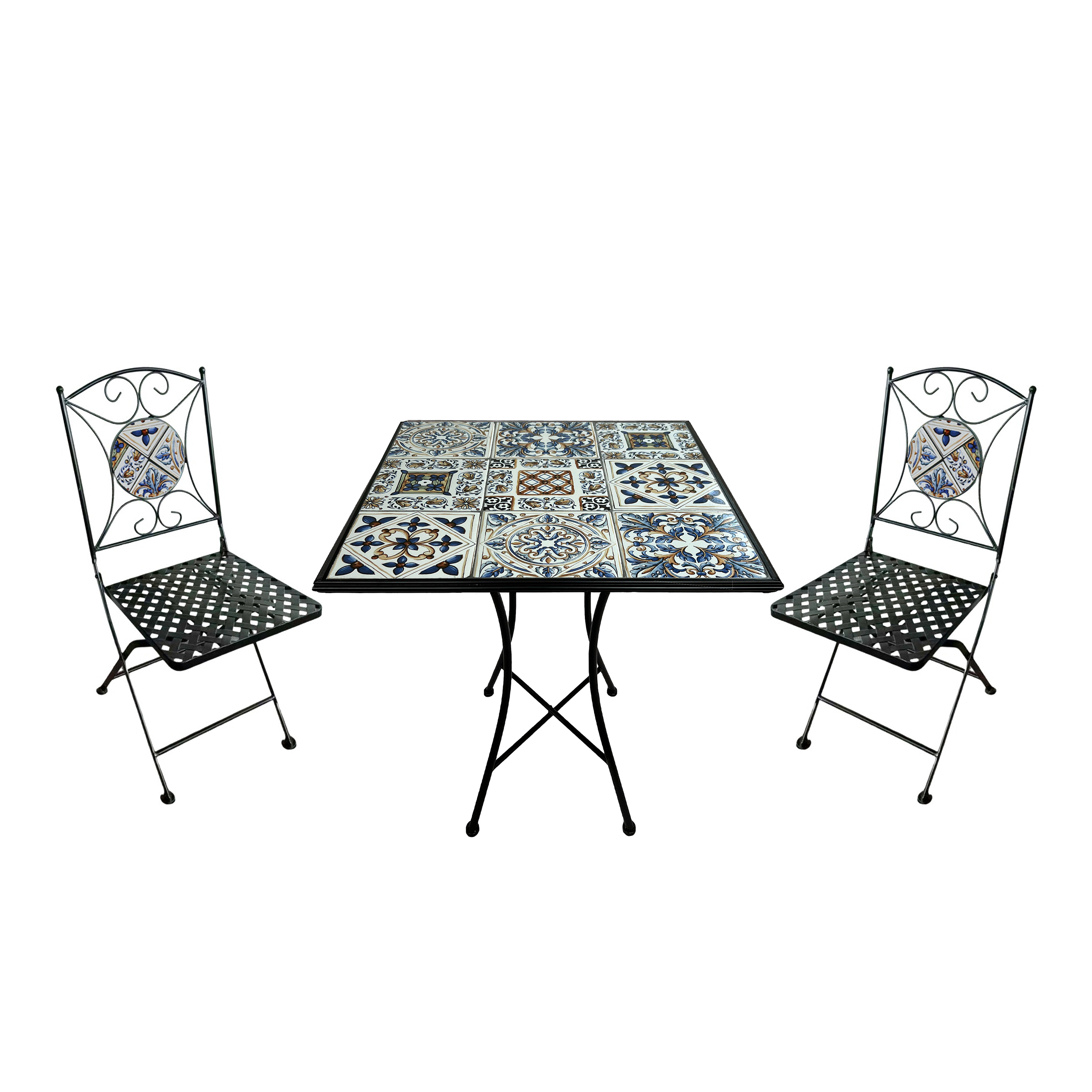 AXI Camilla Bistro Set Mosaic - Soft Blue