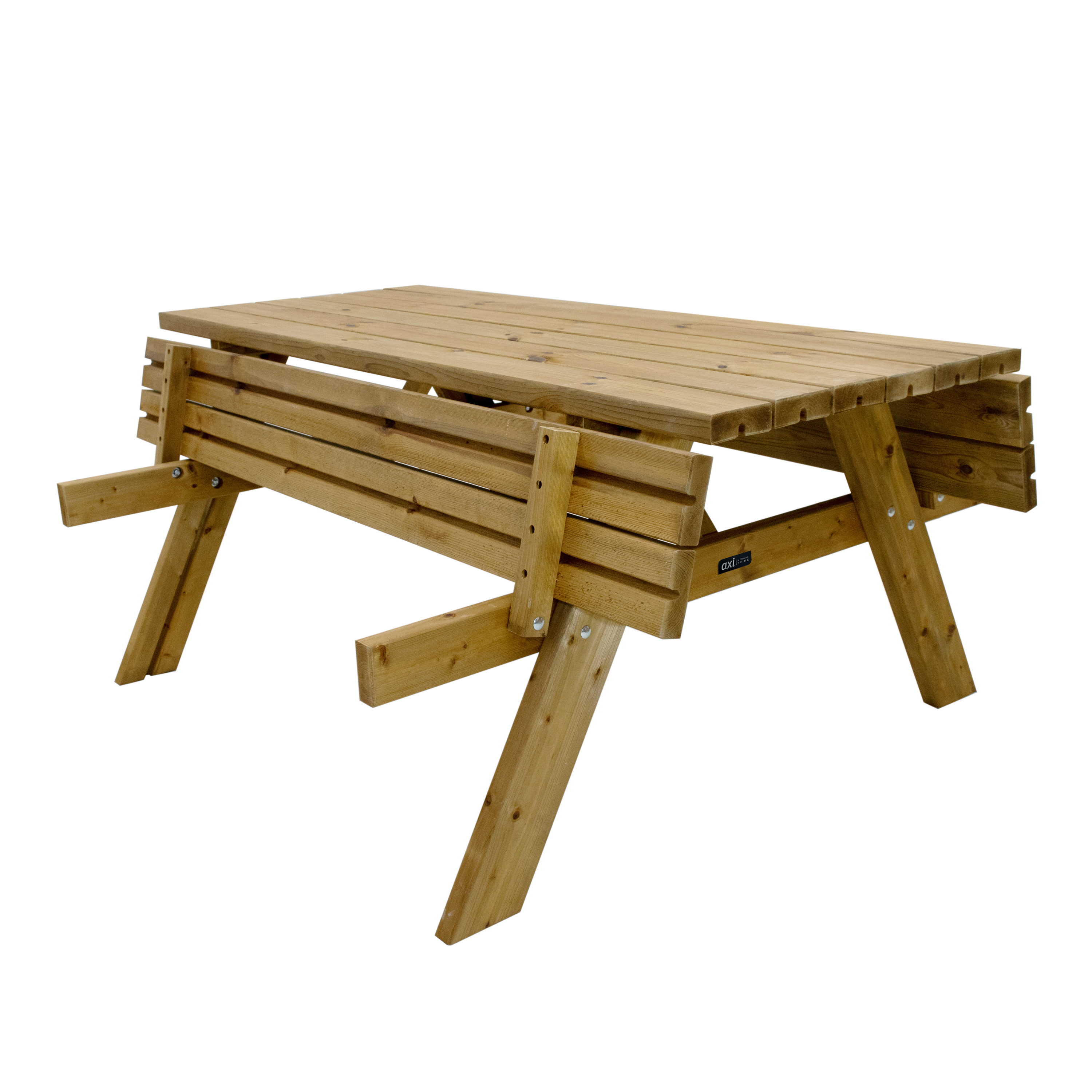 AXI Julie Wooden Picnic Table Classic 177 x 154 cm - Brown