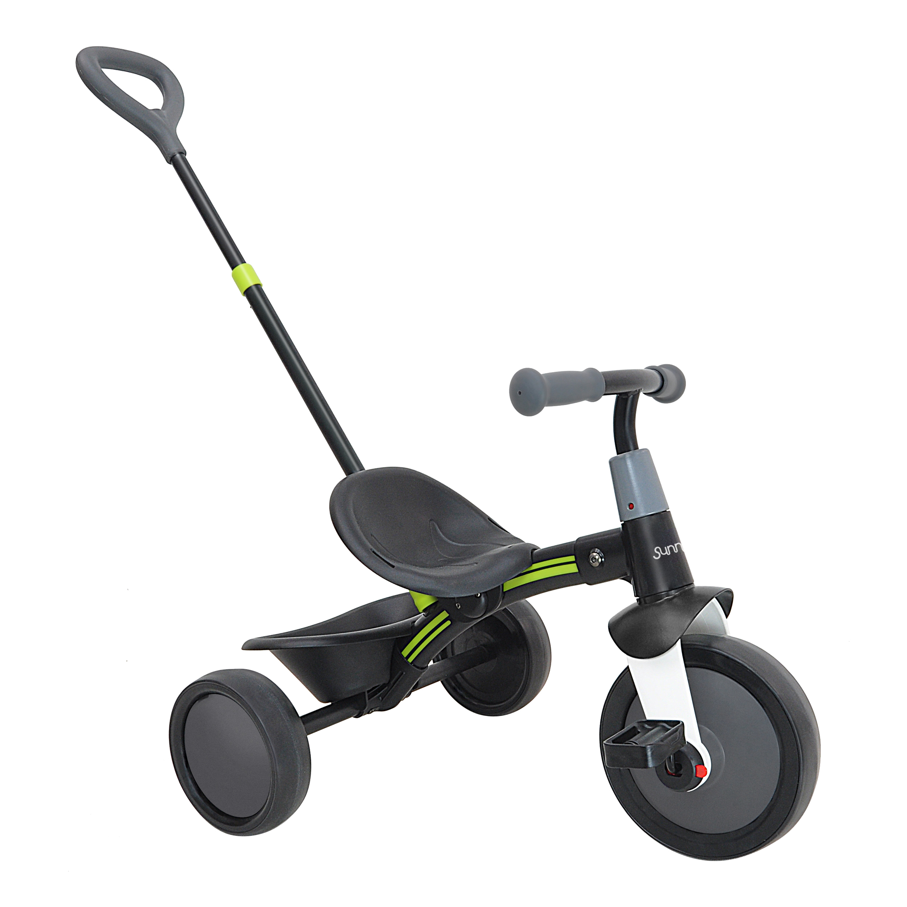 Sunny Tricycle with Removable Pushbar - Black