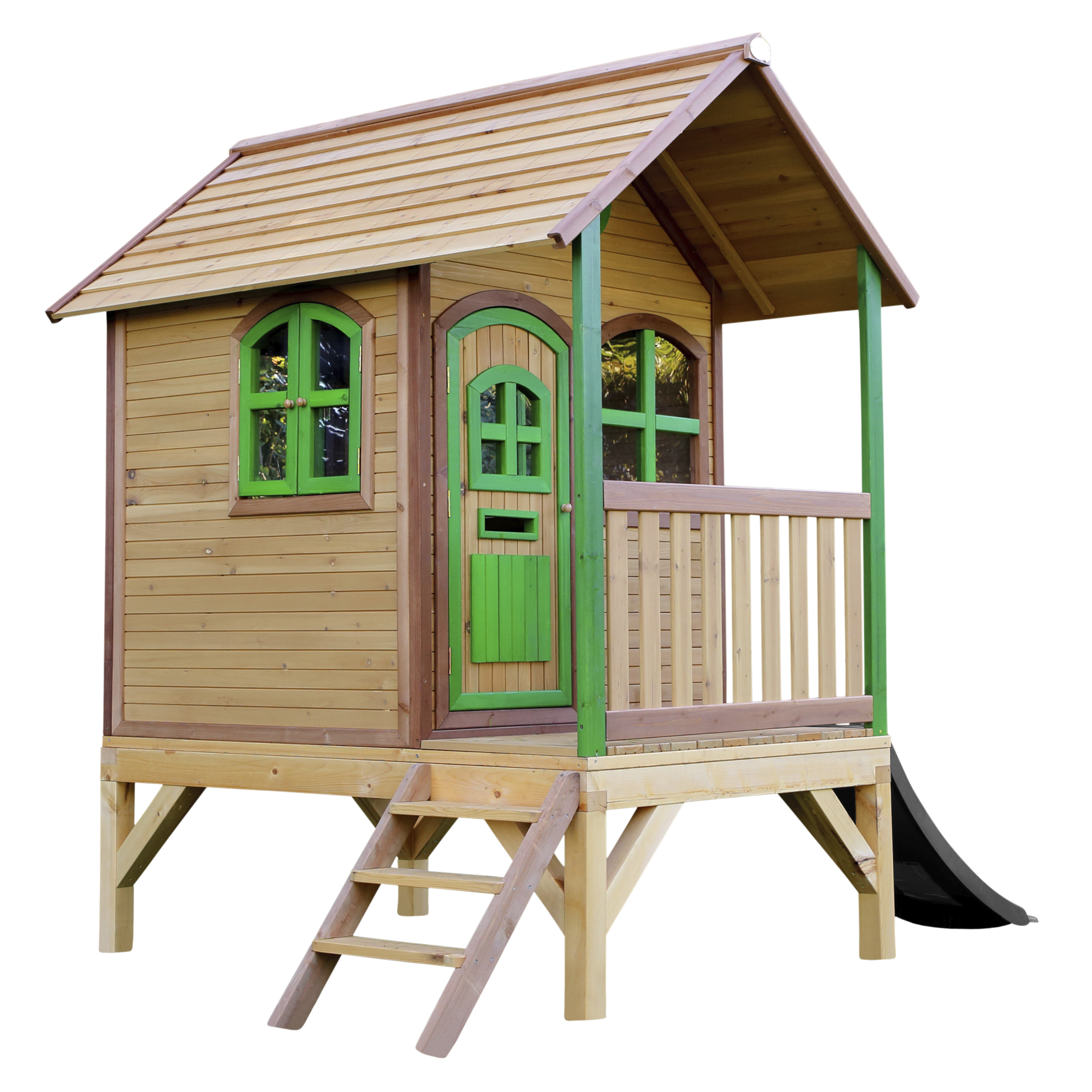 AXI Tom Playhouse Brown/Green - Grey Slide-8717973938040 AXI Tom Playhouse Brown/Green - Grey Slide