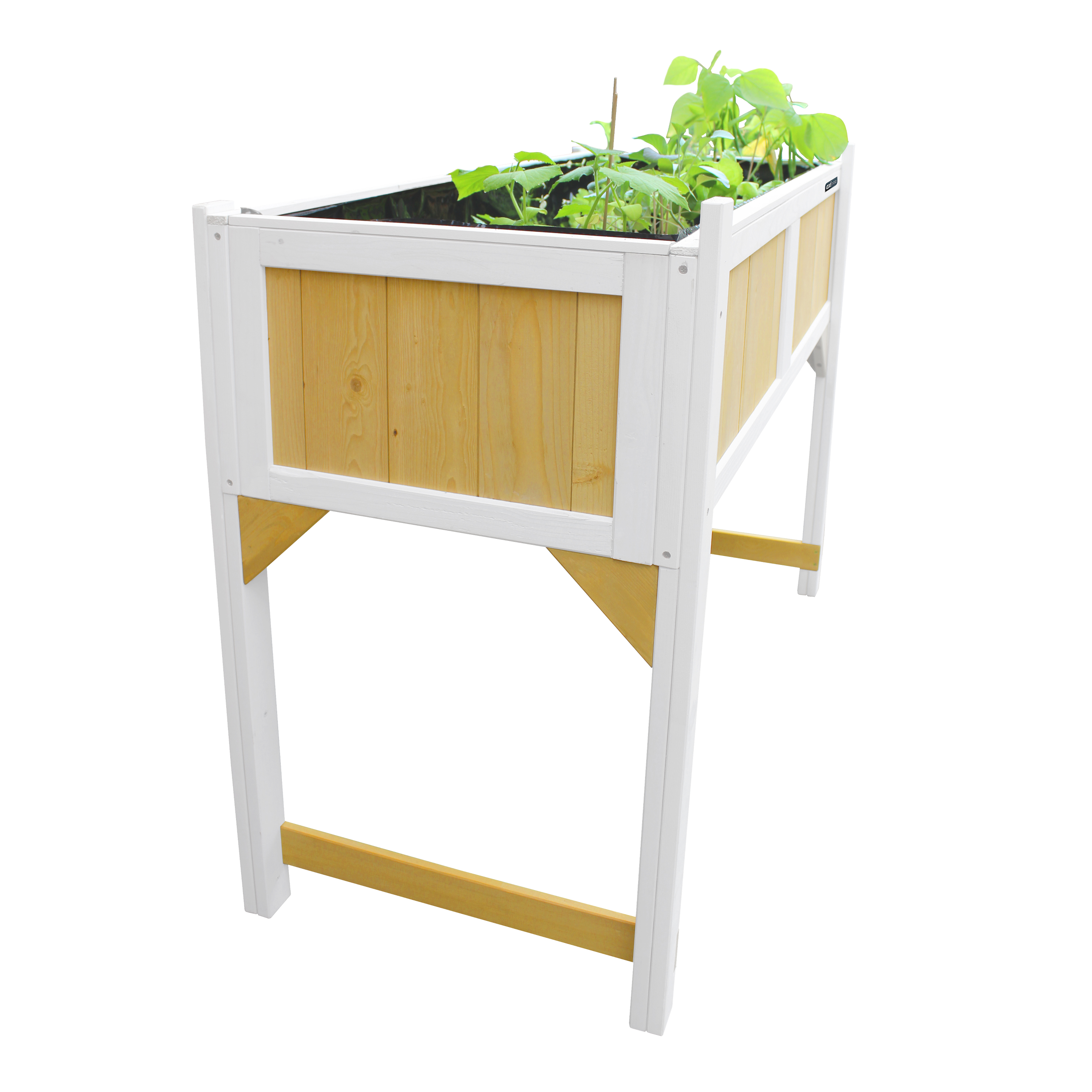 AXI Gardening Table with ground cloth - Brown/White