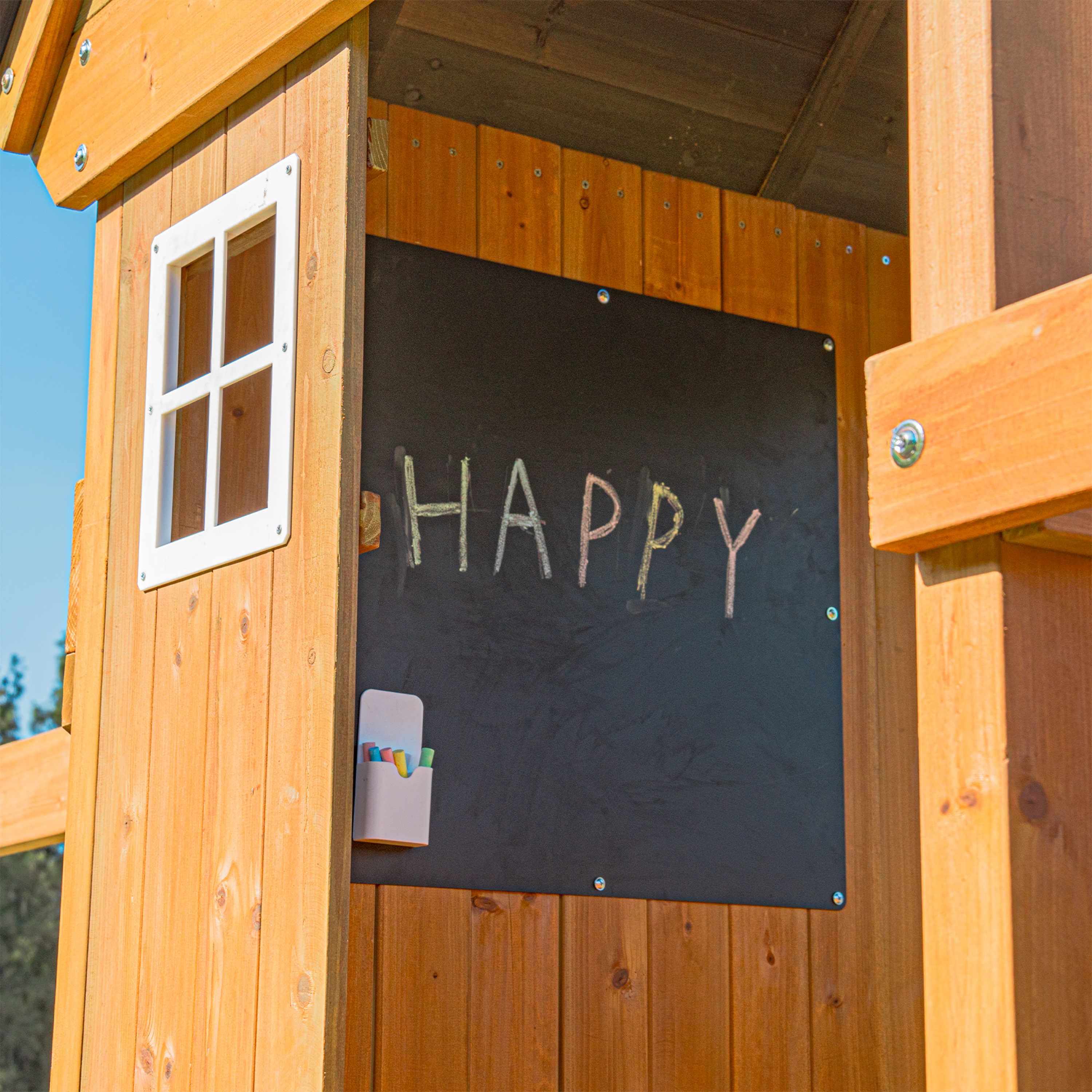 AXI Jack Climbing Frame with Double Swing and Trapeze – Red Slide