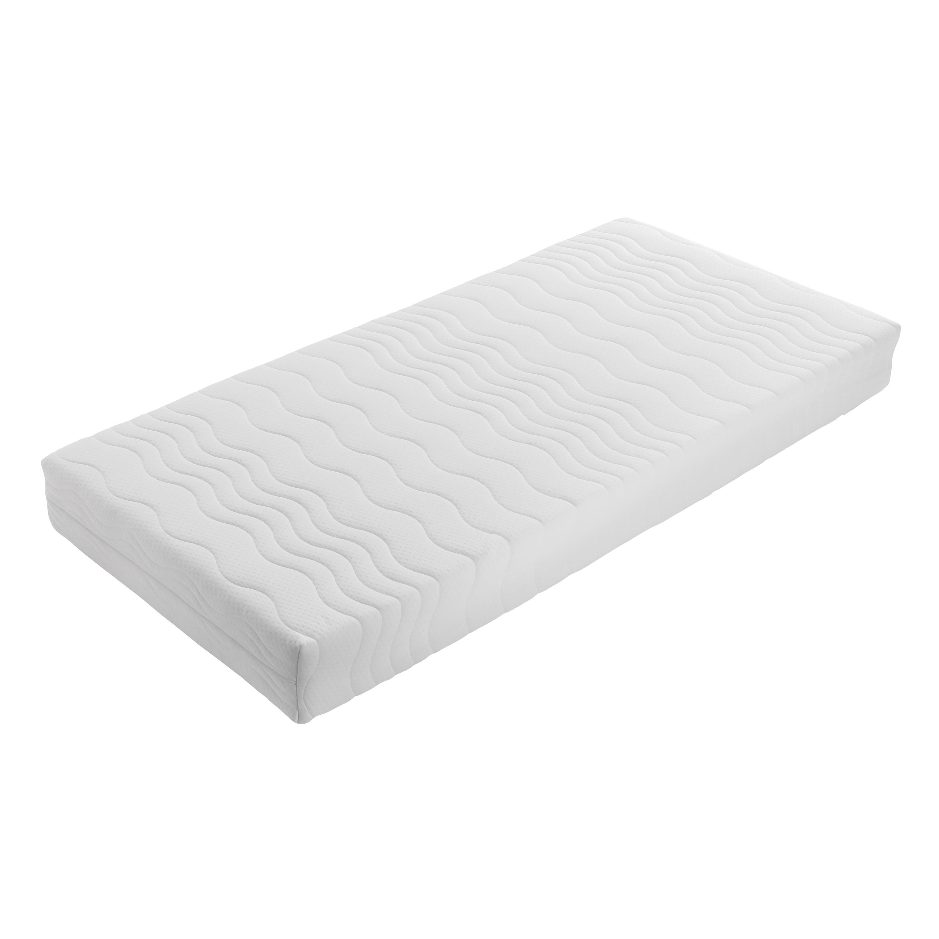 Sunny Isa Kids Bed with 2 Storage Drawers and Guardrail Grey – With Mattress