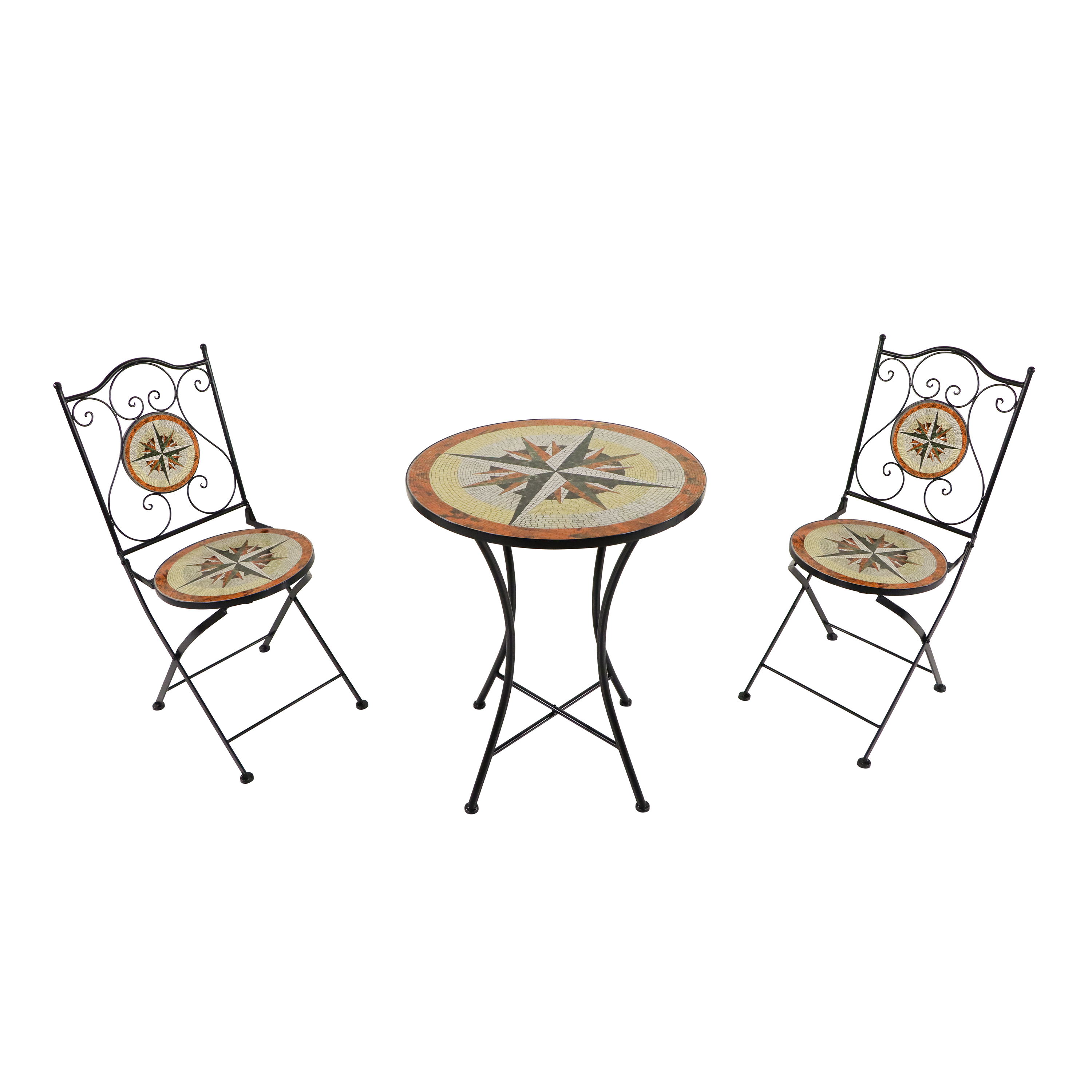 AXI Amélie Bistro Set Mosaic Compass Rose - Multicolor