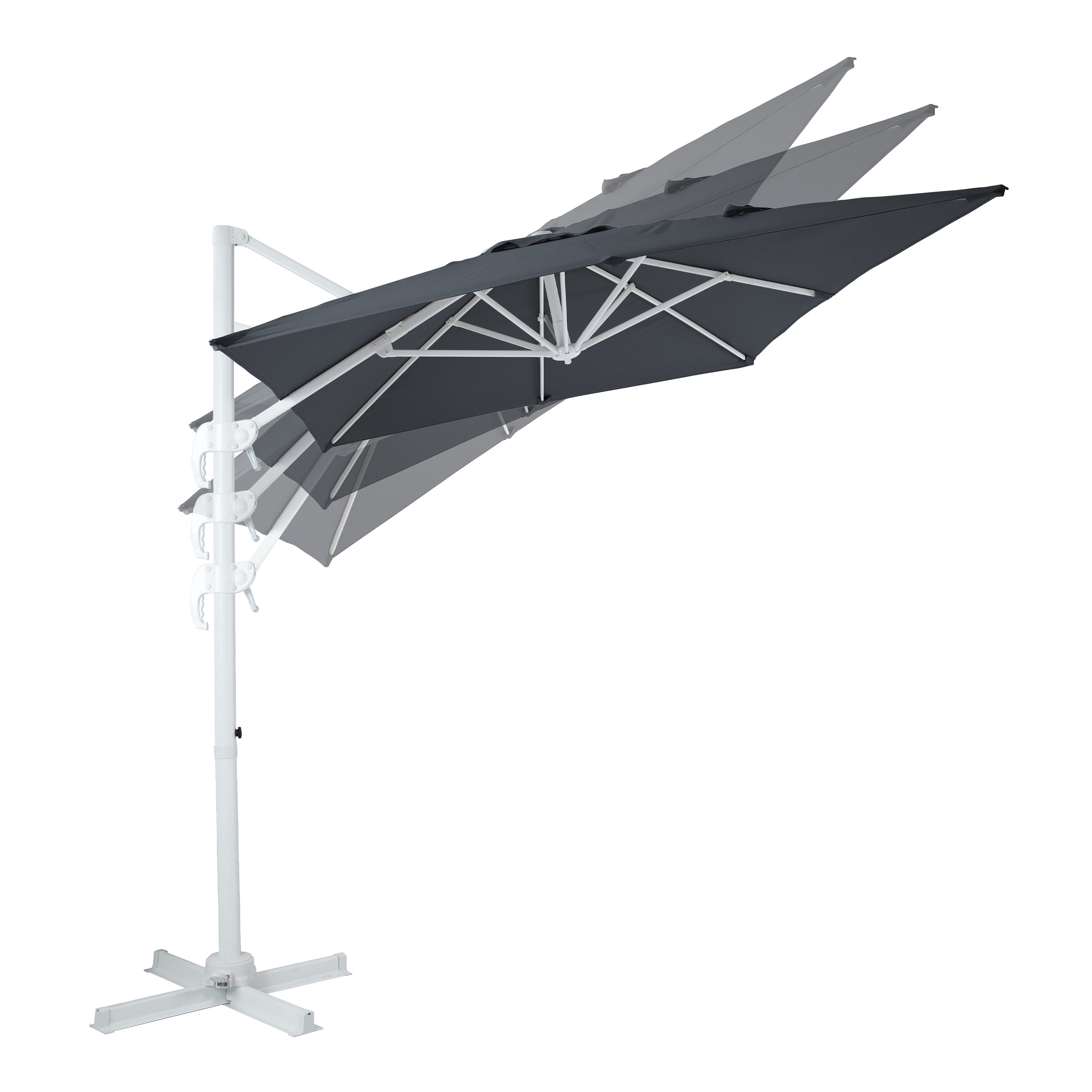 AXI Coco Cantilever Parasol 200x300cm - White/Grey