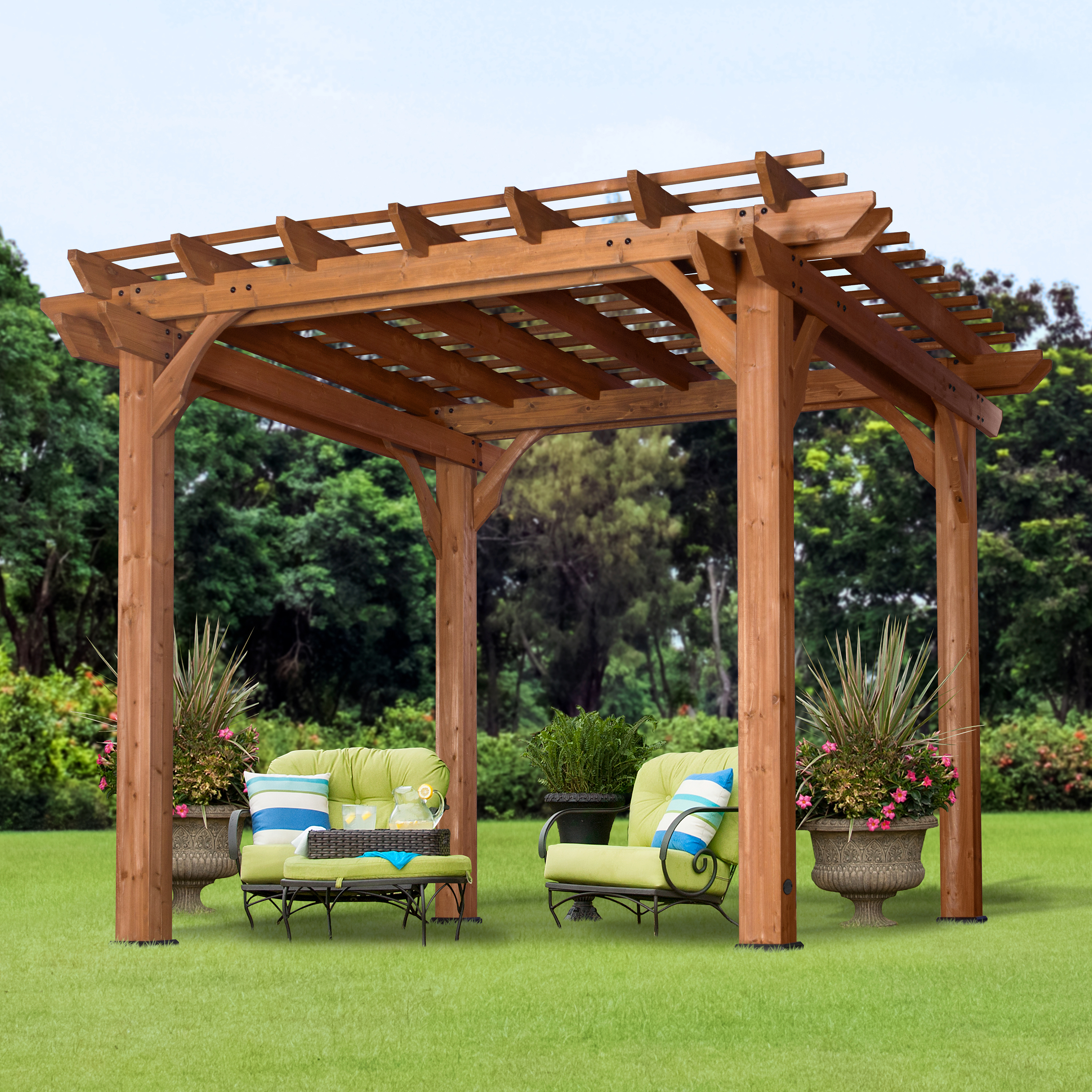 Backyard Discovery Wooden Pergola 305 x 305 cm