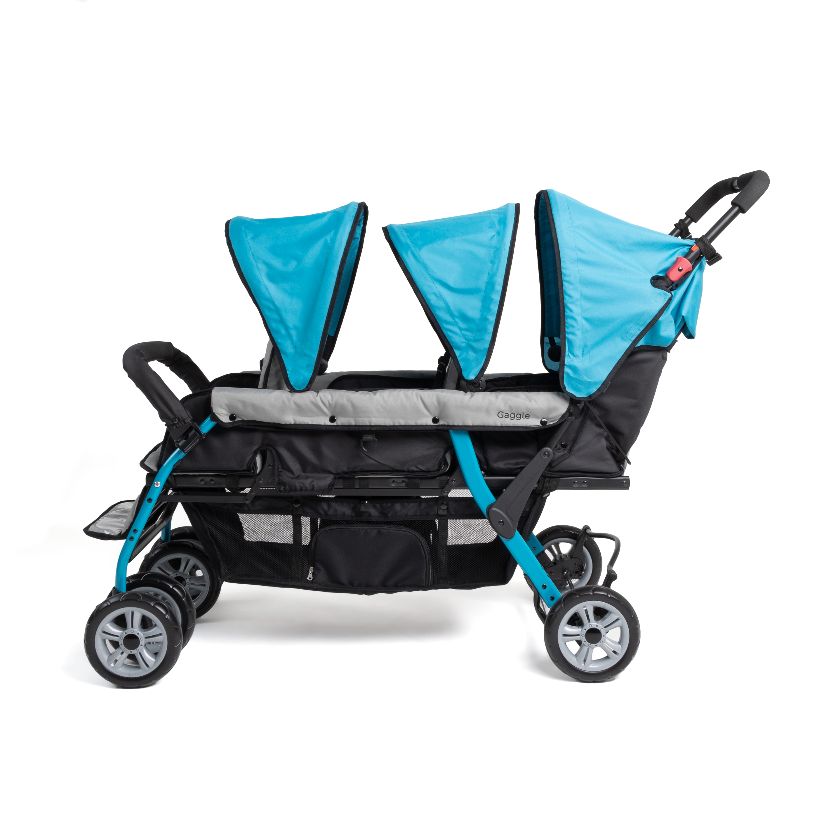 Gaggle Compass Stroller for 3 Children - Turquoise