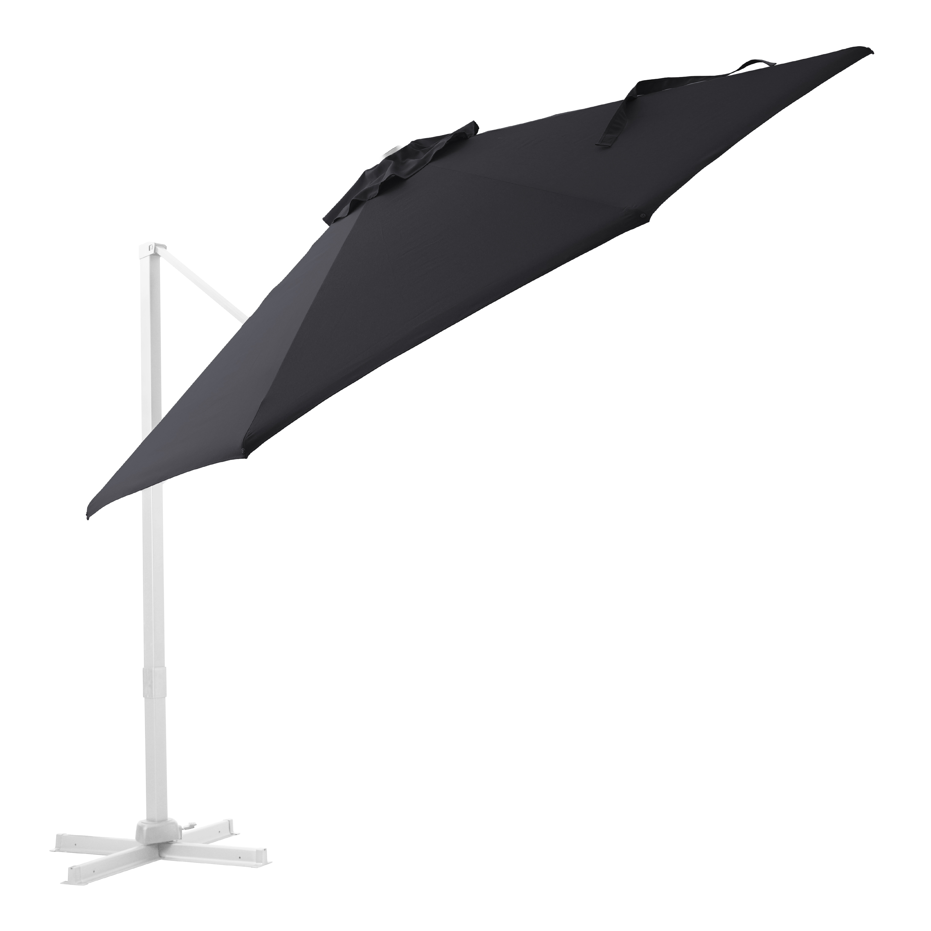 AXI Cyrus Premium Cantilever Parasol Ø 300cm Round - White/Grey