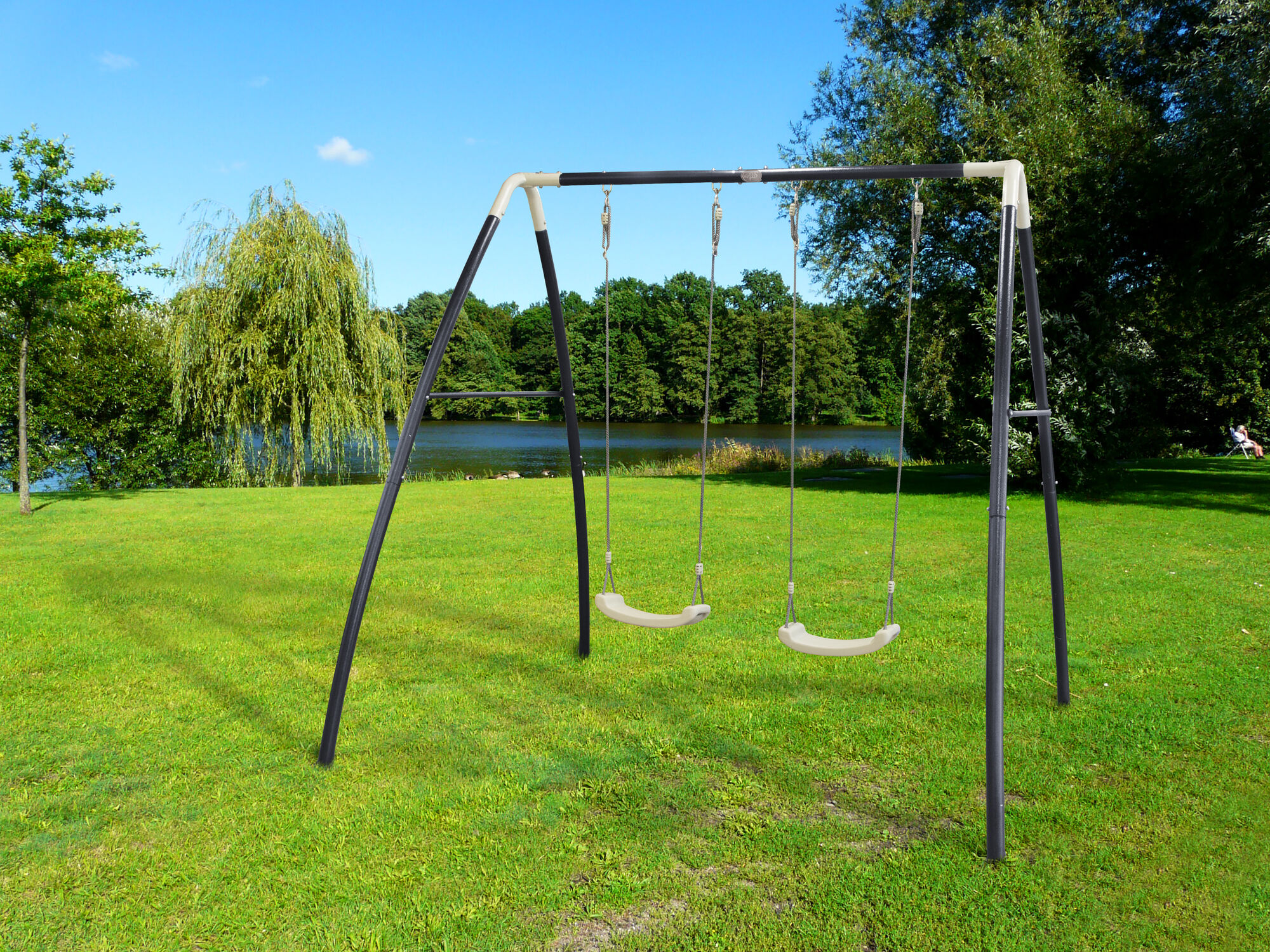 sfeerfoto AXI Dubbele Metalen Schommel