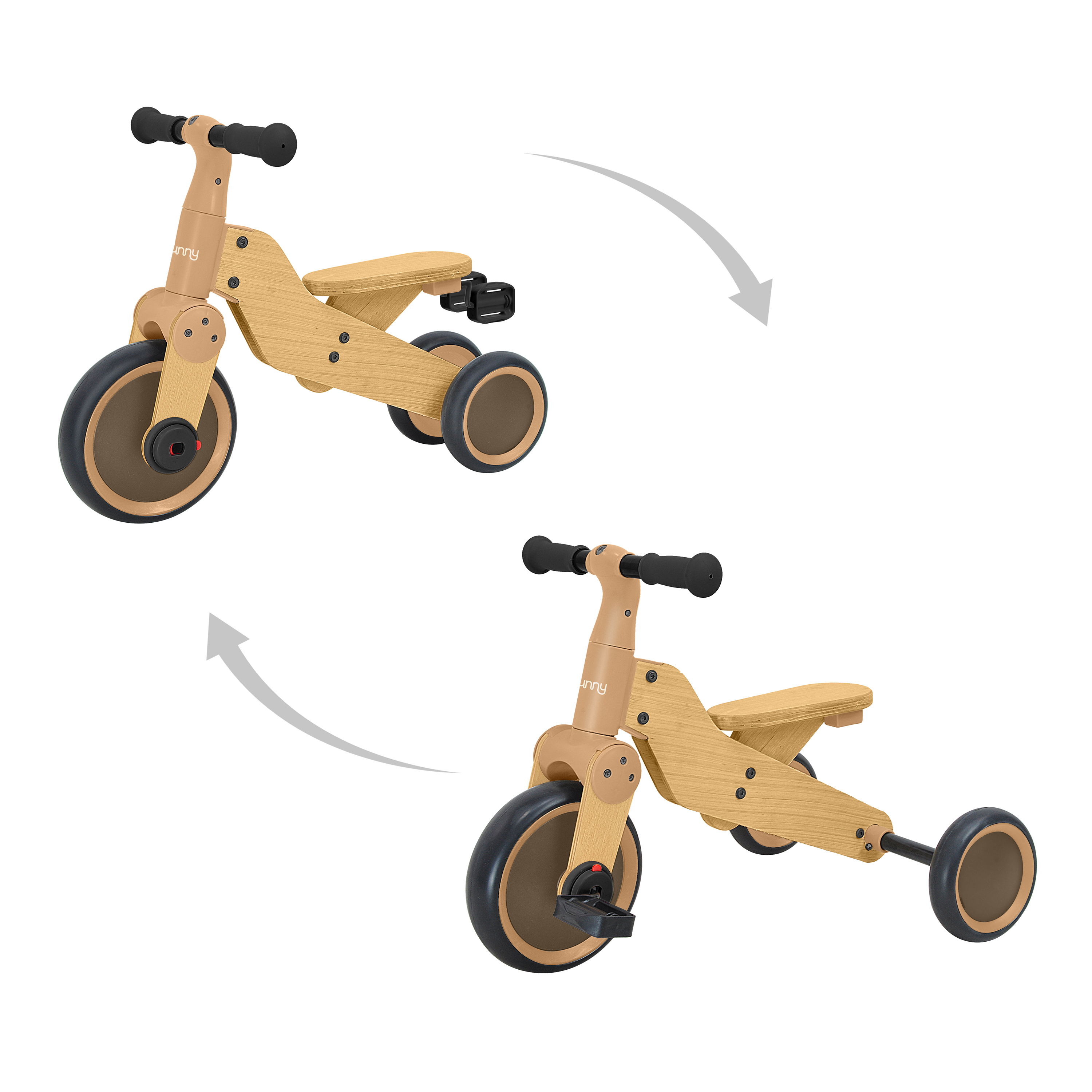 Sunny Walker 2-in-1 Wooden Balance Bike 1000