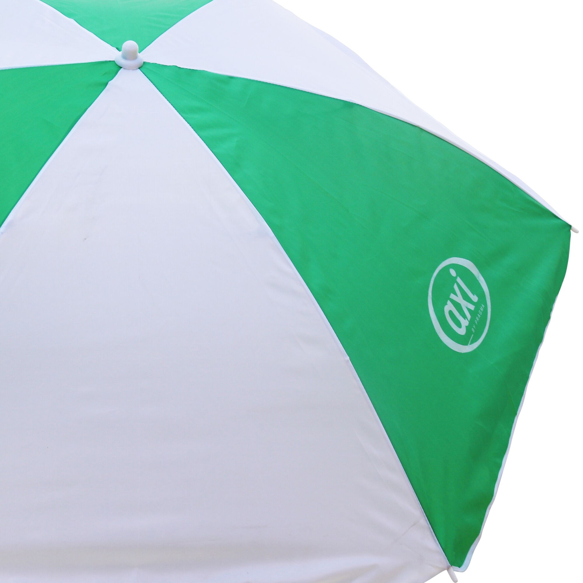 productfoto AXI Nick Zand & Water Picknicktafel Bruin - Parasol Groen/wit