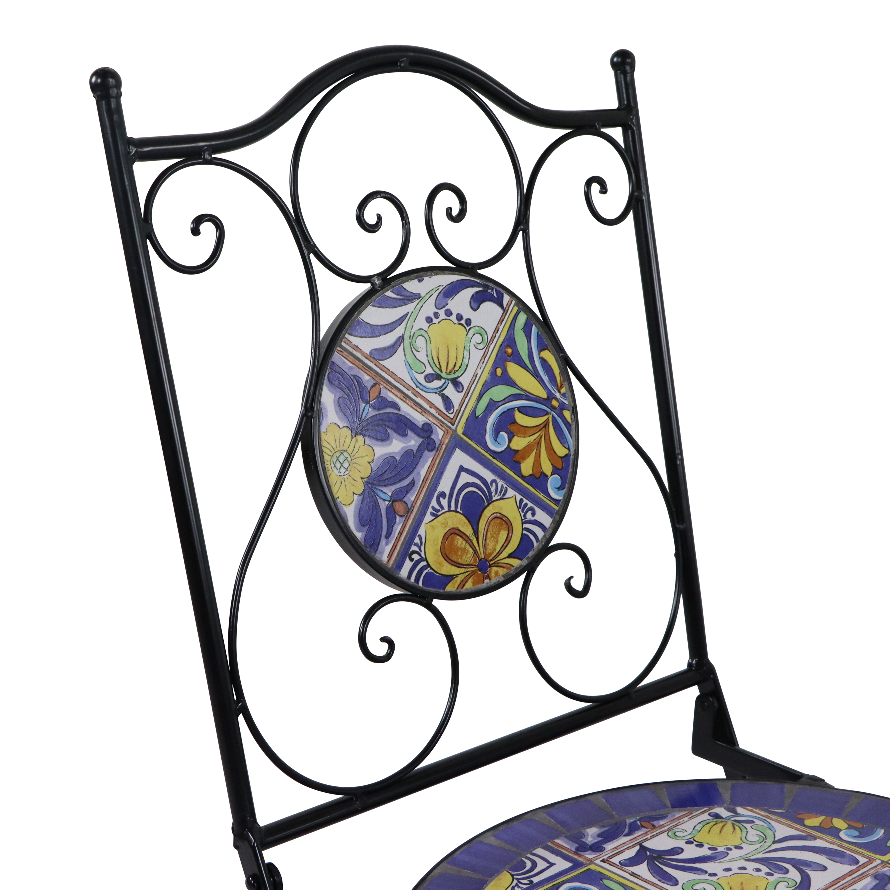 AXI Amélie Bistro Set Mosaic Mediterranean Style - Blue/Yellow