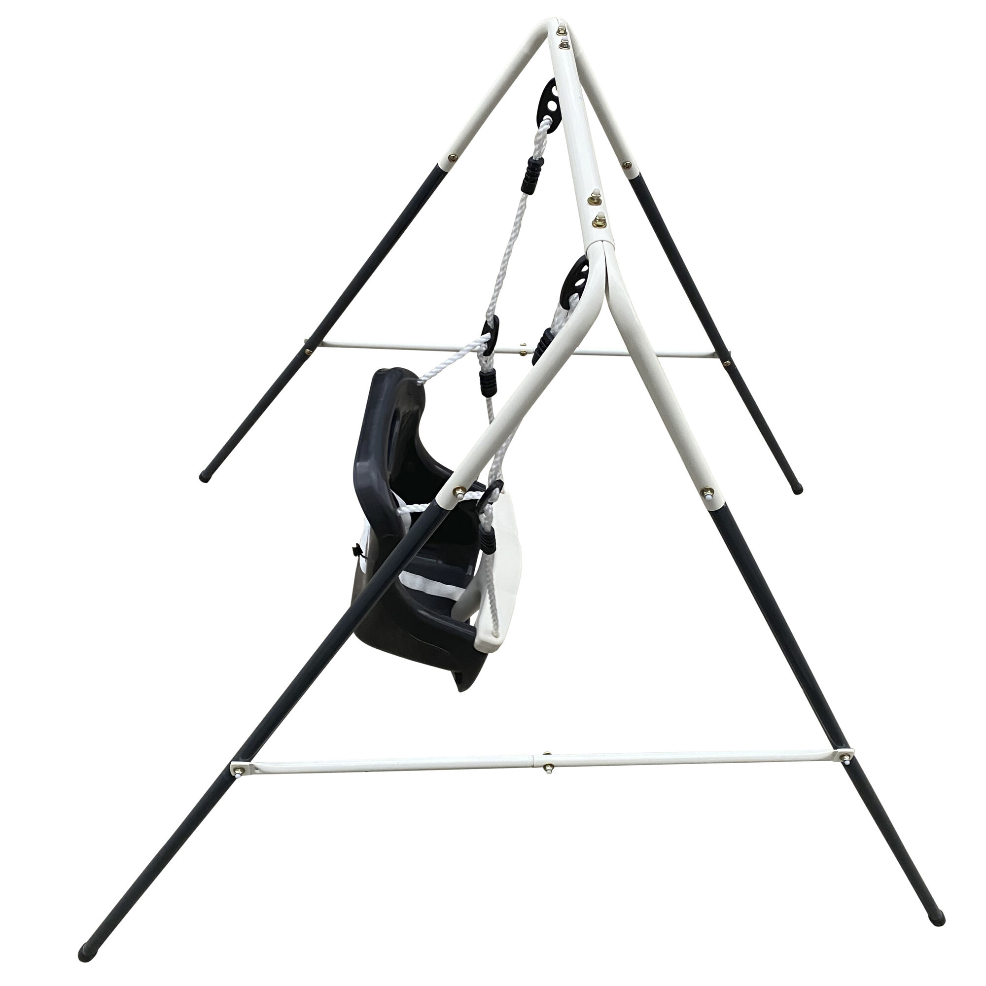 AXI Metal Baby Swing with Seat - Anthracite/Cream