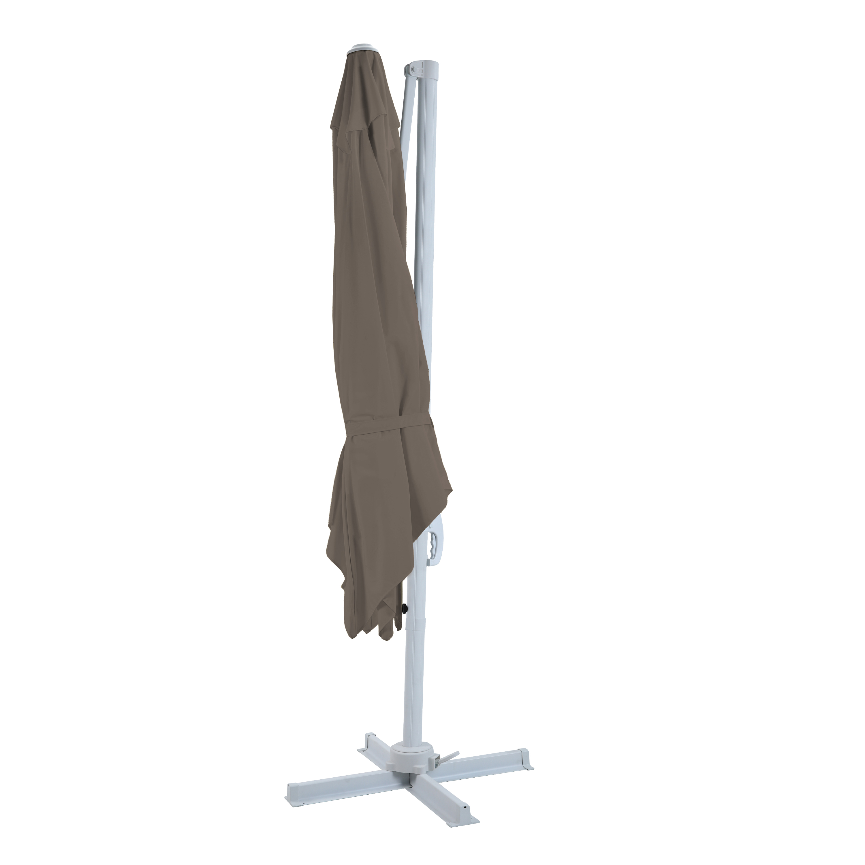 AXI Nima Cantilever Parasol 300x300 cm - White/Taupe