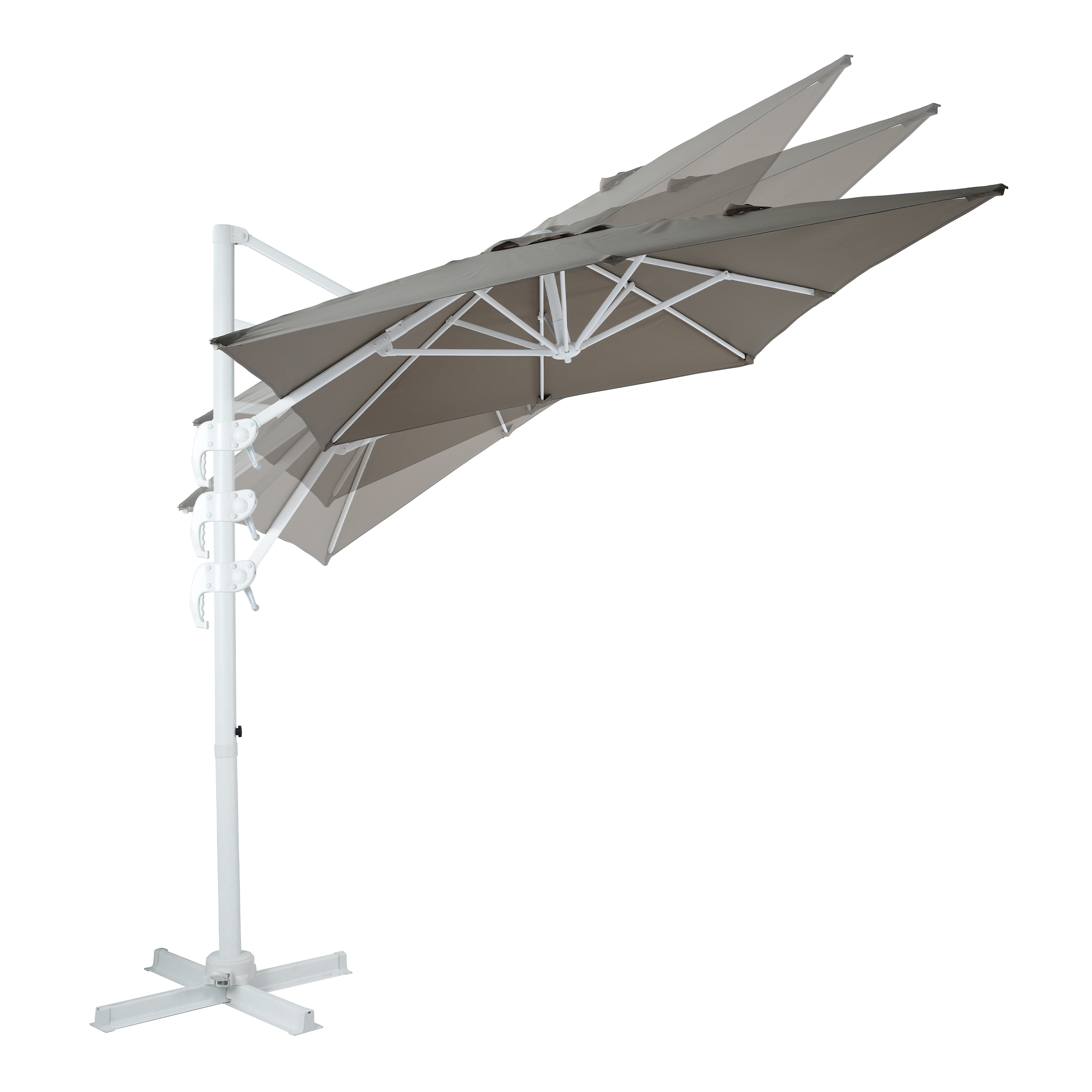 AXI Coco Cantilever Parasol 200x300cm - White/Taupe