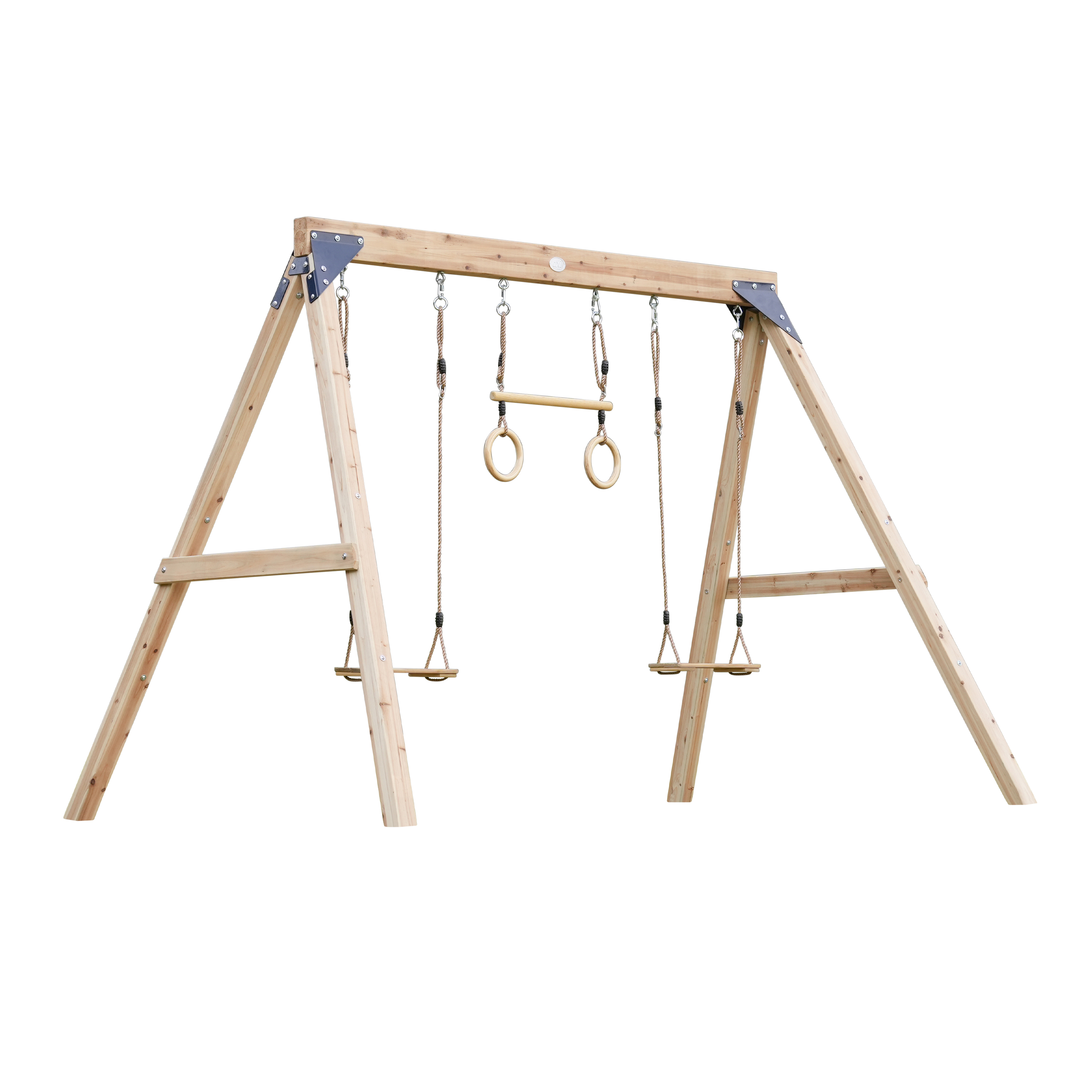 AXI Maya Double Swing Set with Trapeze