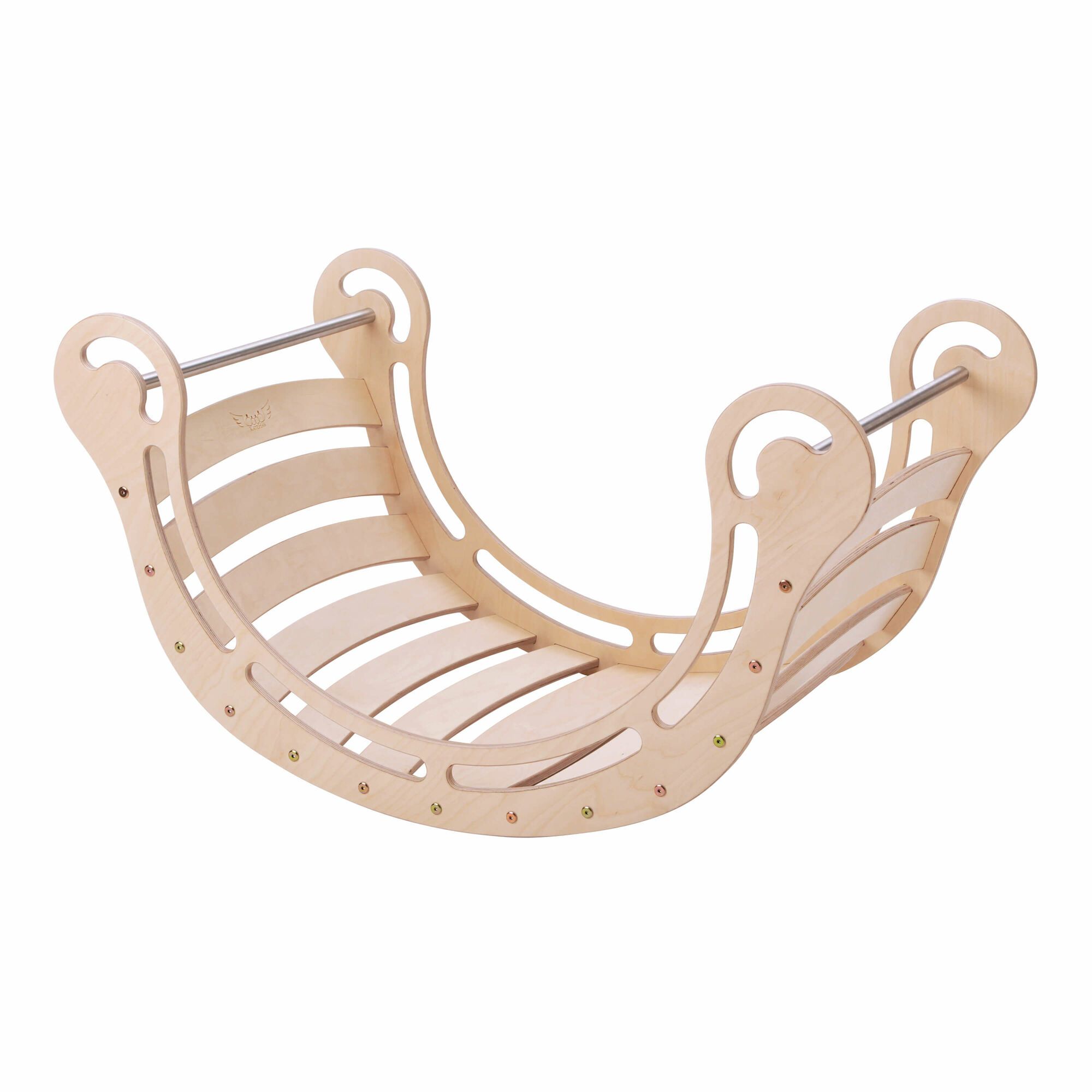 KateHaa Wooden XXL Rocker - Natural