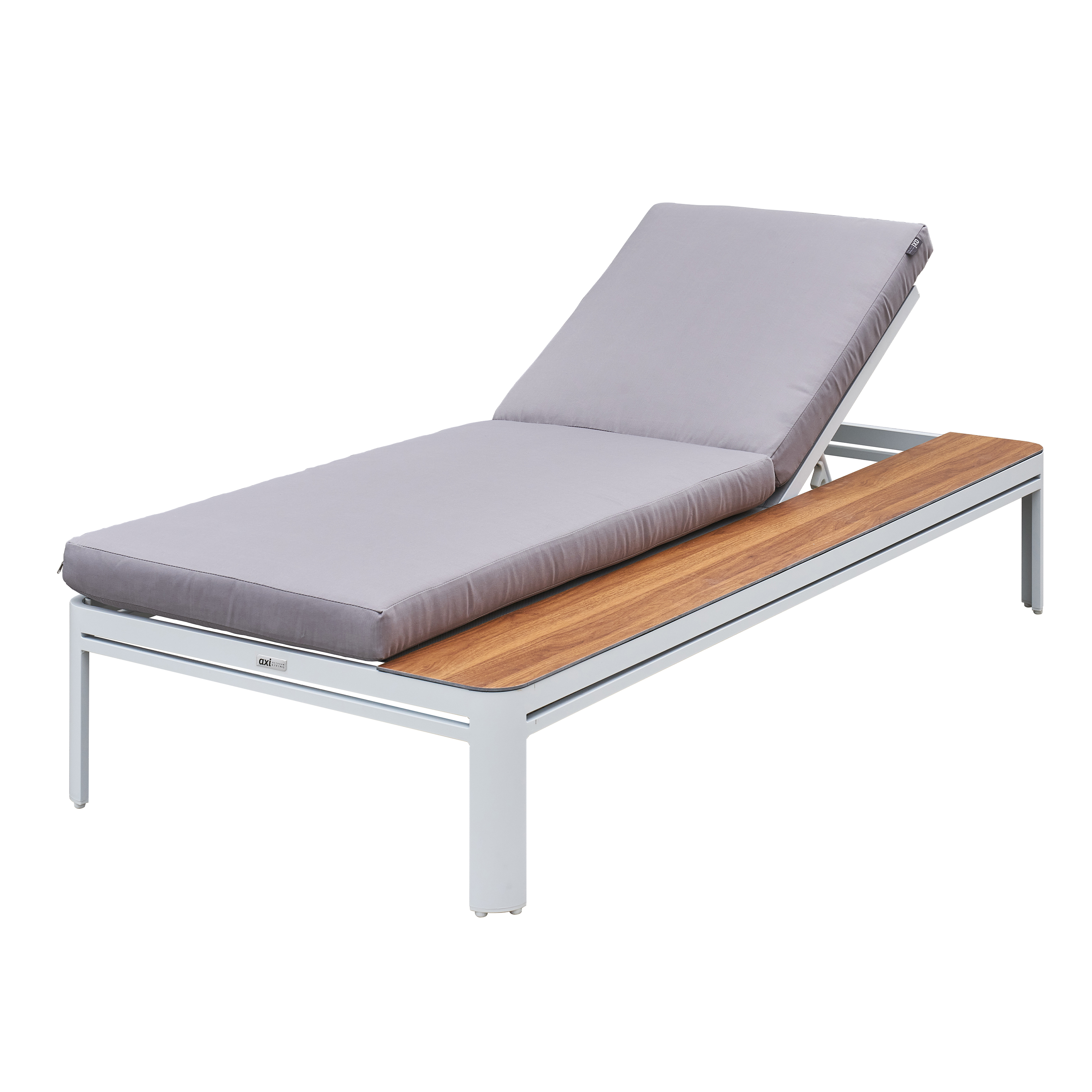 AXI Kira Sunbed with table - White/Grey