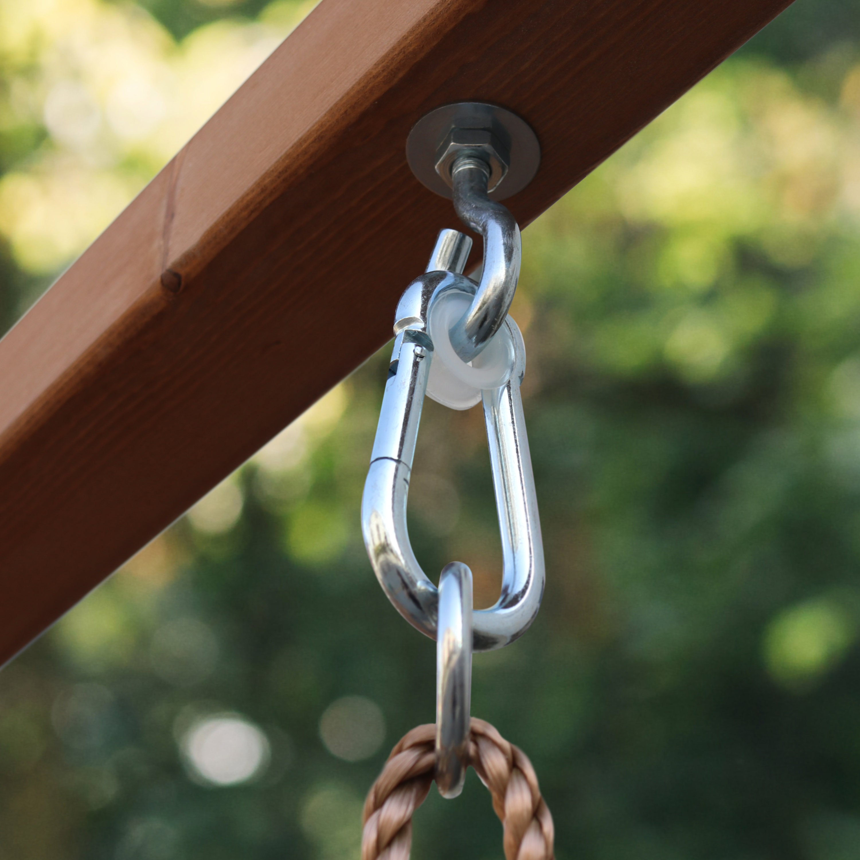 AXI Beach Tower with Double Swing Set Brown - Red Slide