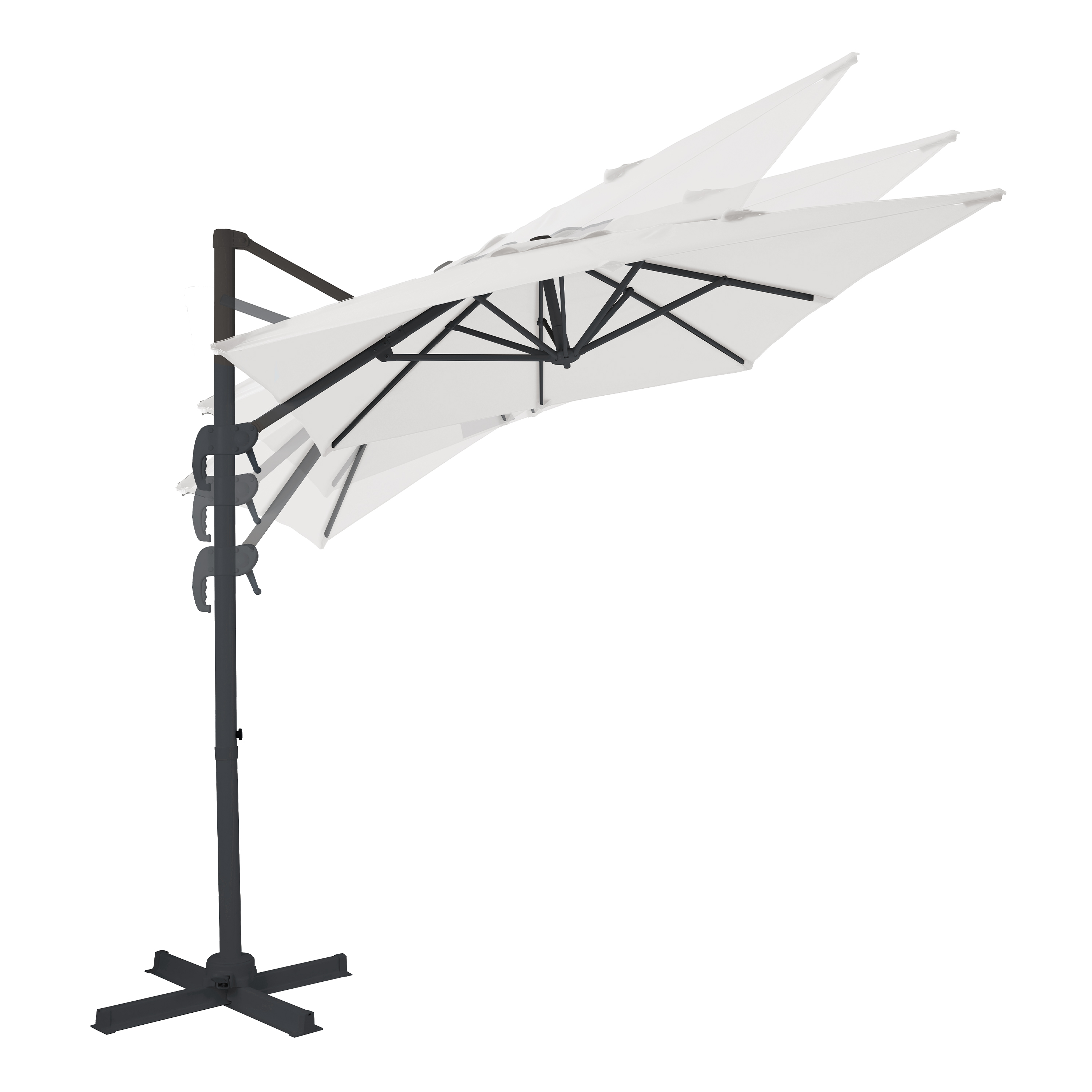 AXI Coco Cantilever Parasol 200x300cm - Grey/Beige