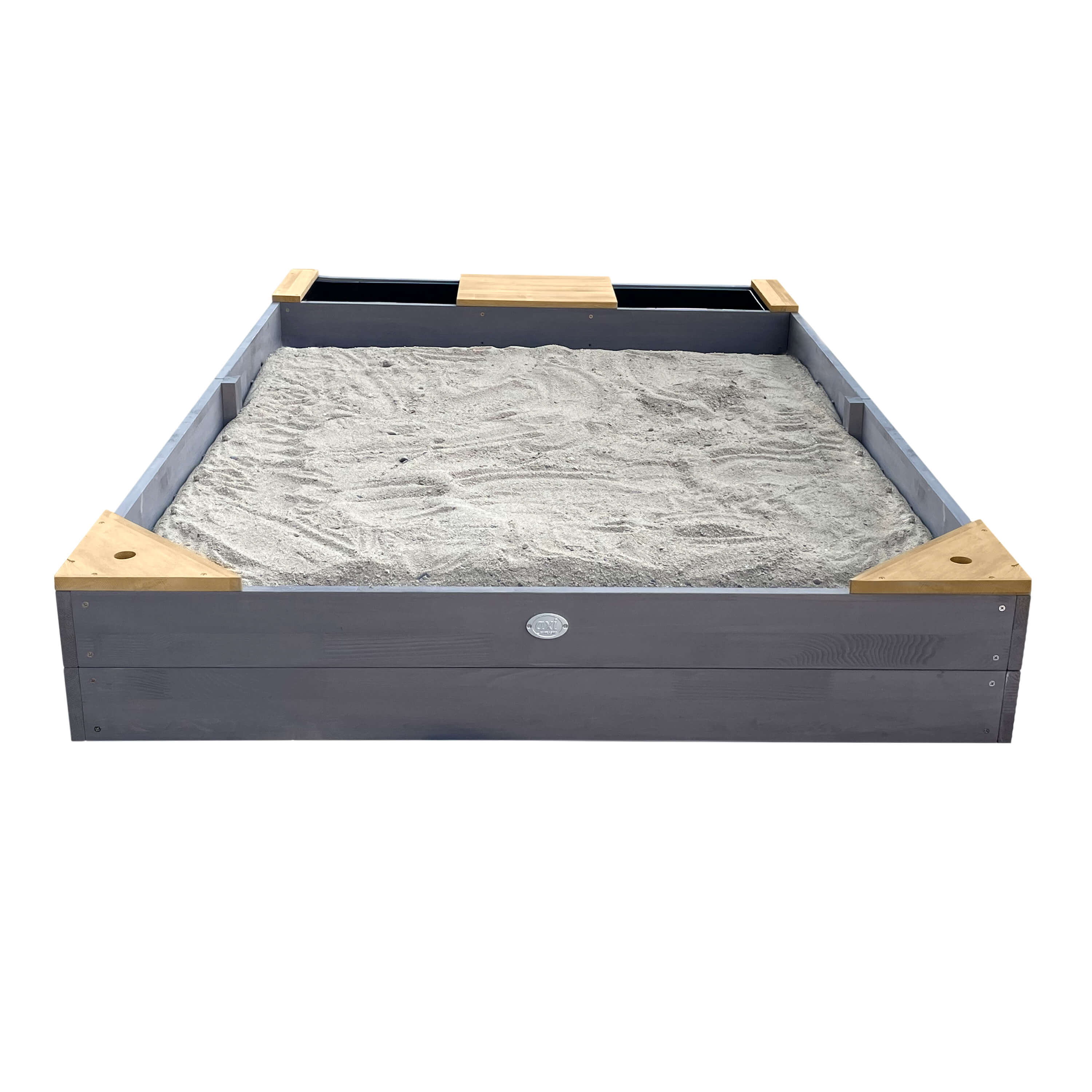 AXI Kelly Sandbox with Bins and Bench - Grey/Brown