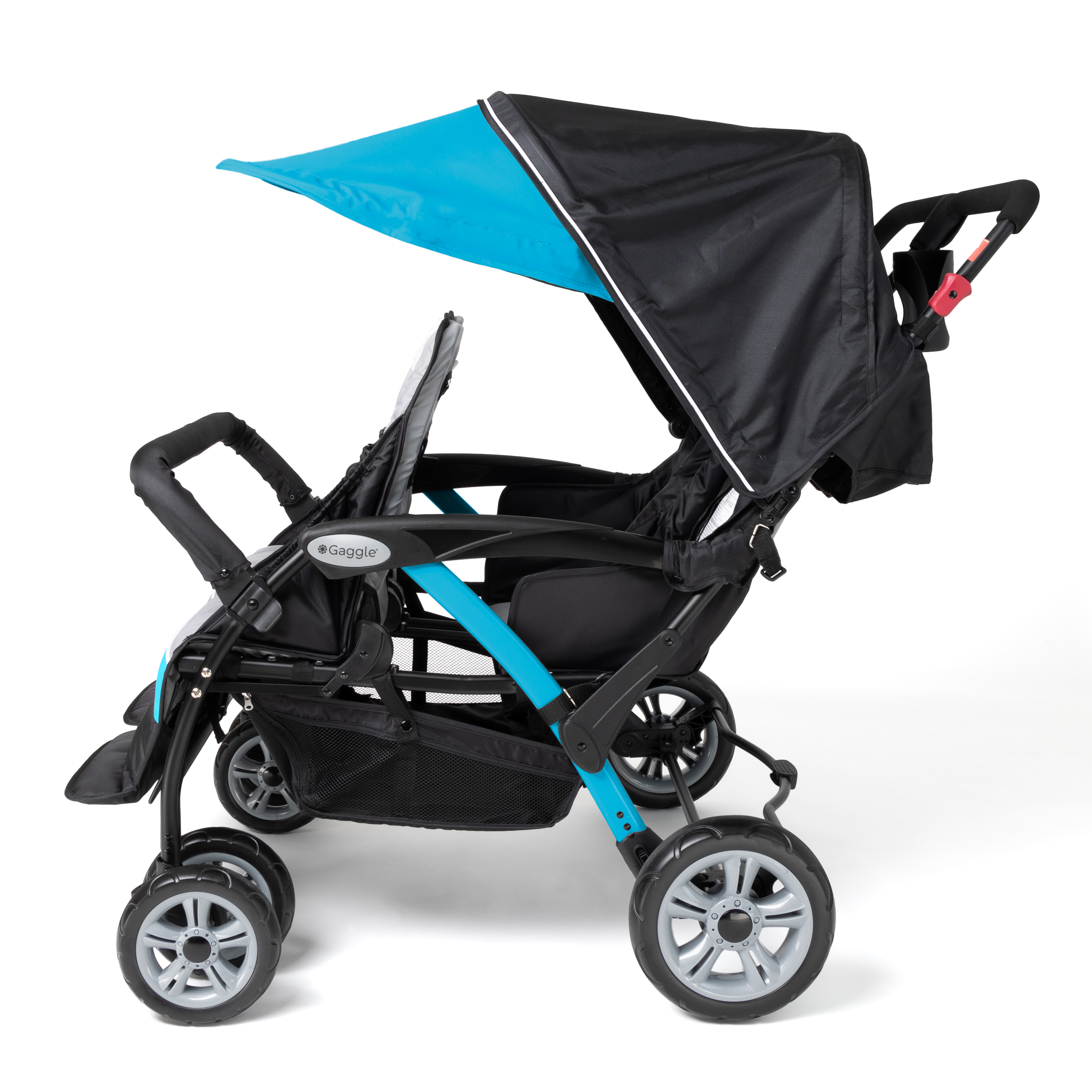 Gaggle Odyssey 4x4 Quad Stroller for 4 Children - Turquoise